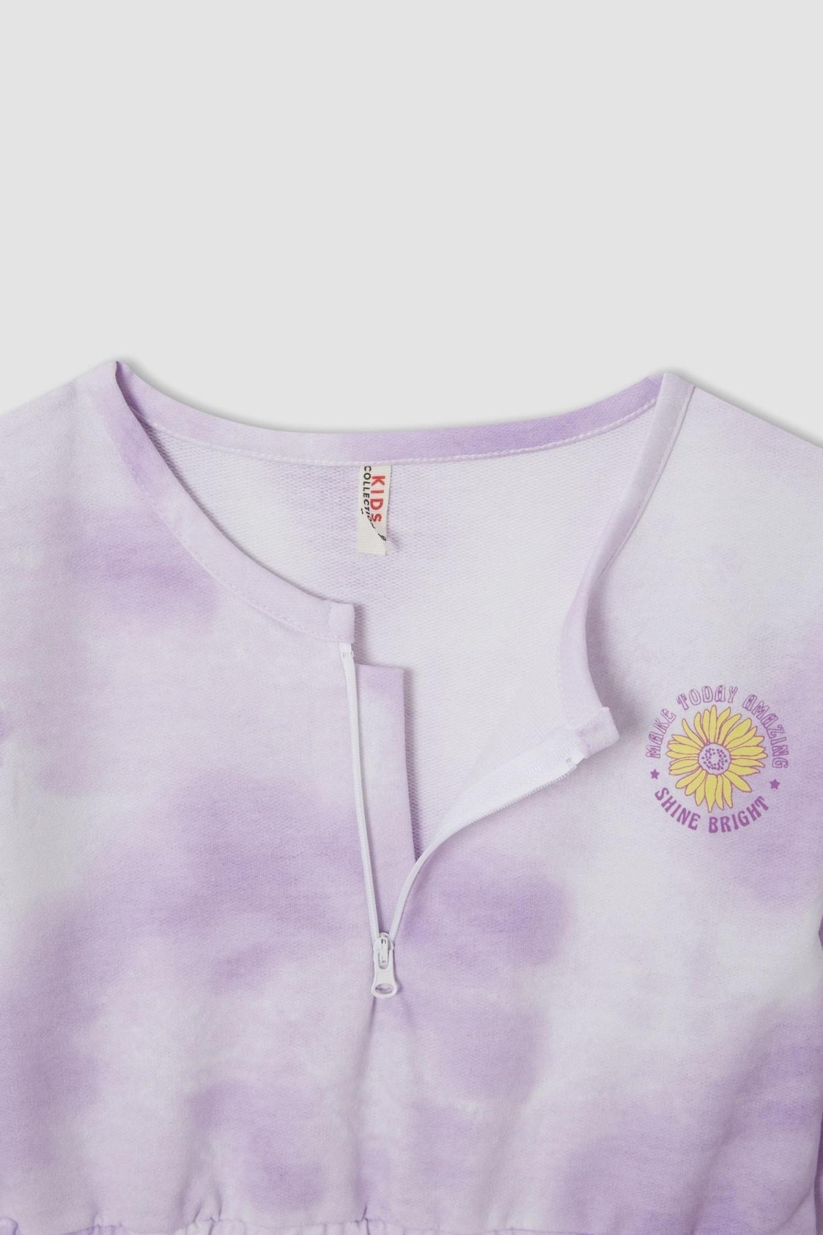 لباس مجلسی دخترانه بنفش دفکتوDefacto | W1294A621AU اورجینال - تصویر 7