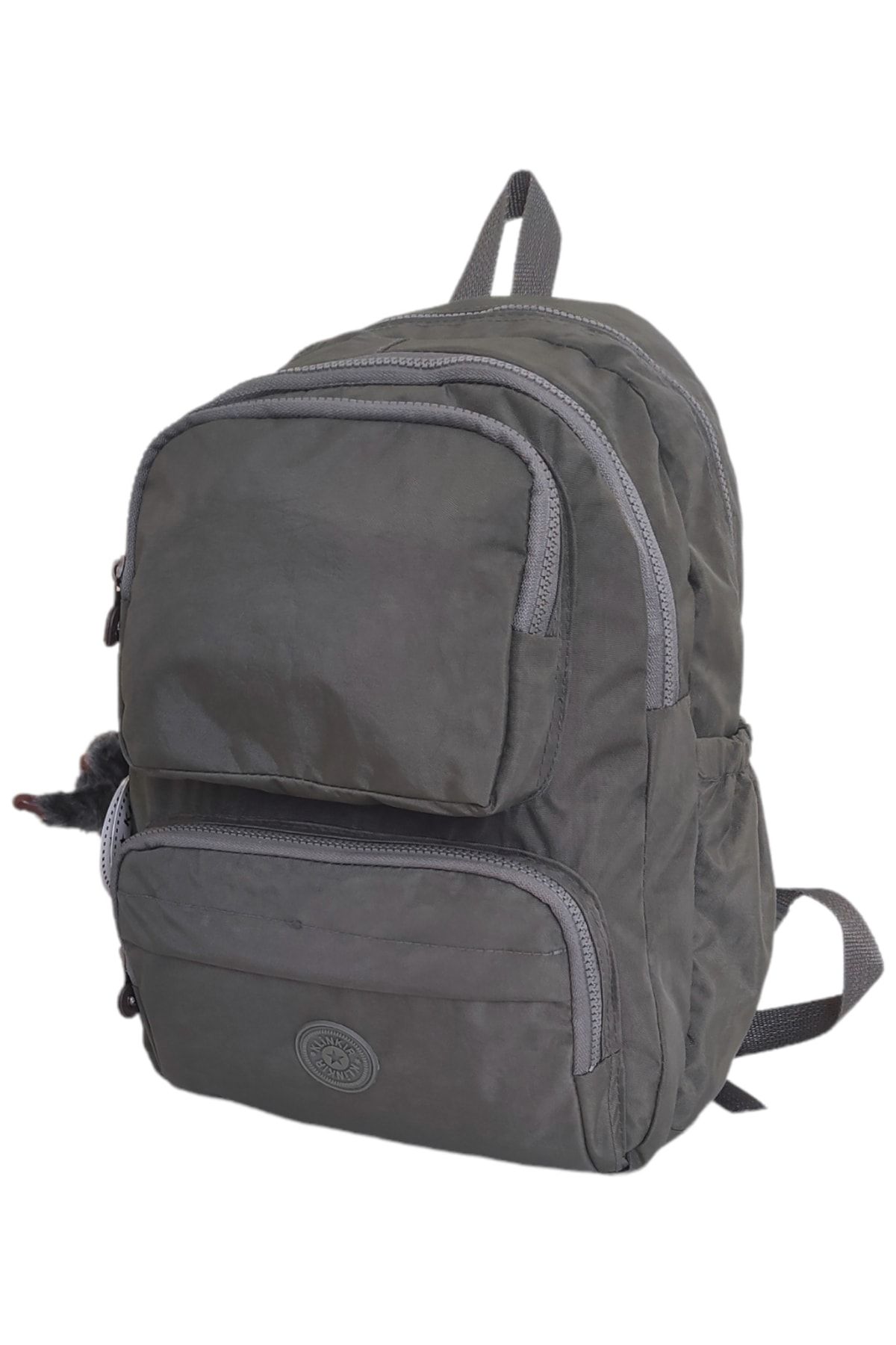 Klinkır Rucsac Din Material Gri Cu Mai Mulți Ochi, Cu Volum Mare, Rezistent La Apă De Ploaie, Potrivit Pentru Școală Unisex - One Size