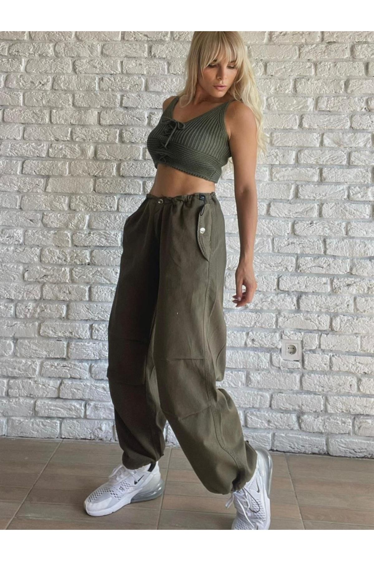 Touz-Παντελόνι Unisex Blunt Blunt Green Tactical Gabardine 4