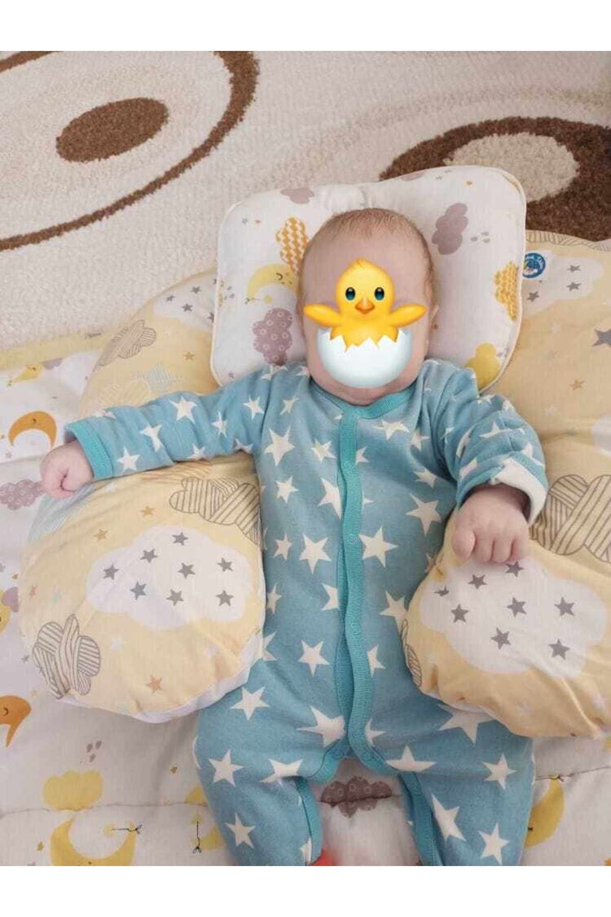 Bebek Düz Kafa Yastığı **hediye Yastık Kılıfı Hediye Salya Önlüğü** 6