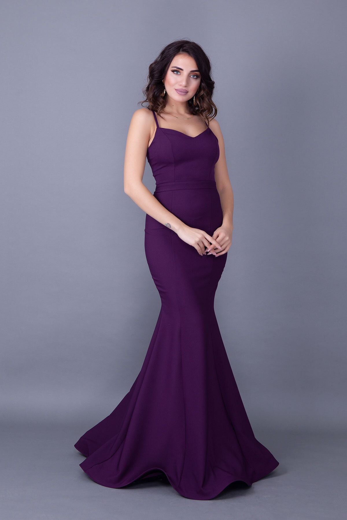 Dark purple tight dress shop