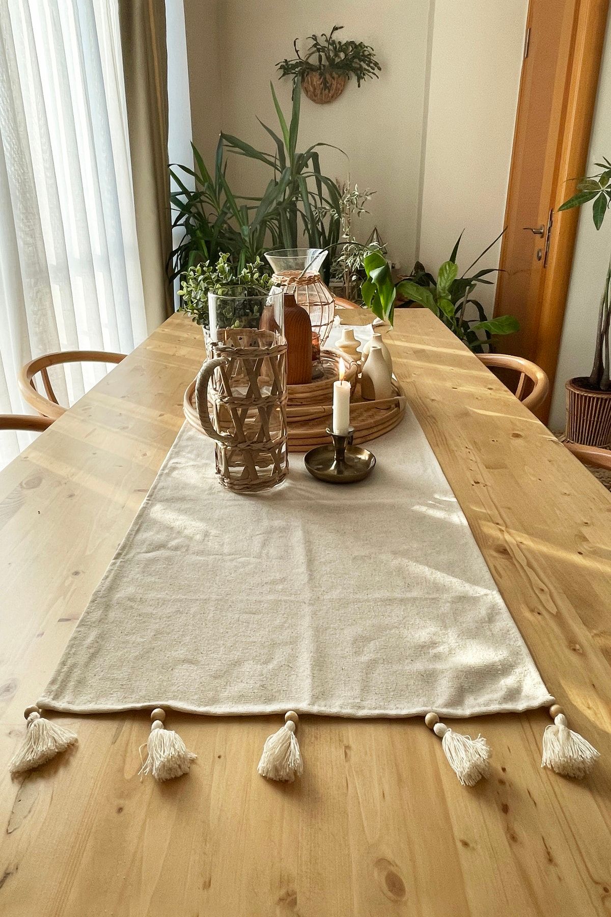 Home Badie Runner & Placemat - Beige - Rectangle - Trendyol