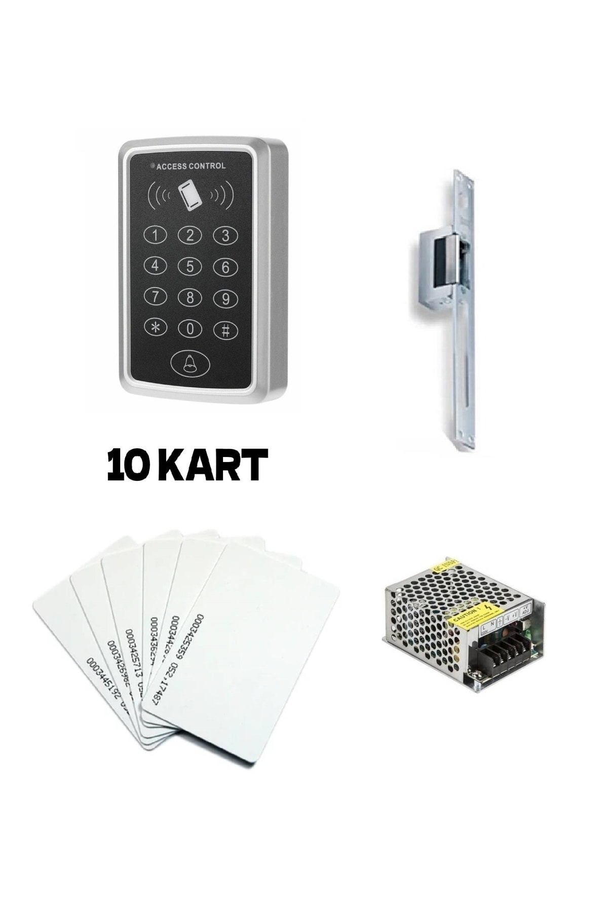 Qp140 Encrypted Electric Bass Open Door Lock 10 Cards