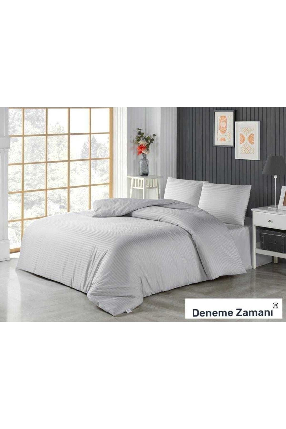 Deneme Zamanı-Satin Duvet Cover Set with Dowry Box, Sheet Without Elastic, 2 Pillow Cases 1
