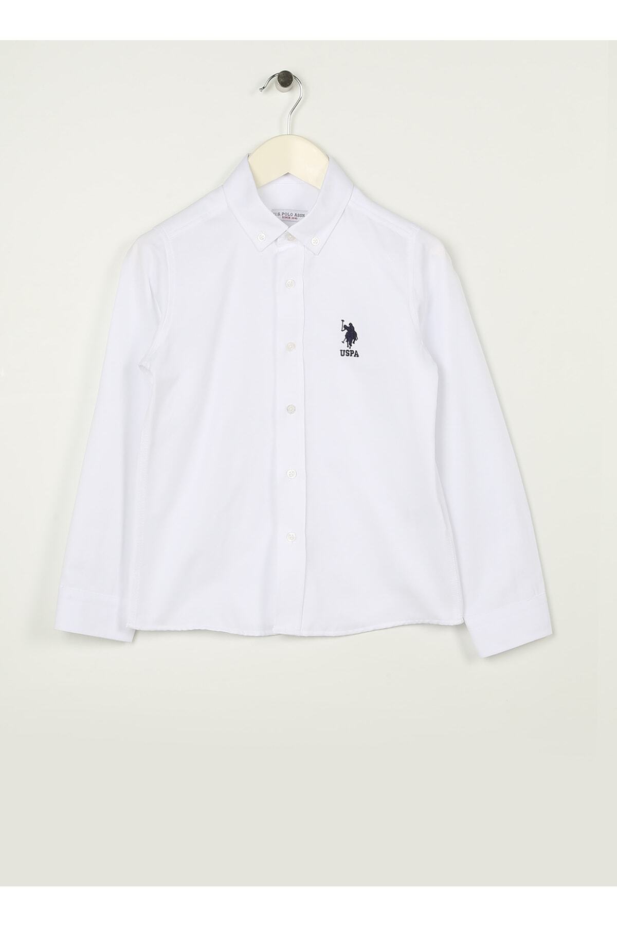 U.S. Polo Assn. Beyaz Erkek Çocuk Gömlek Goxkıds023y — سفید 5002997033