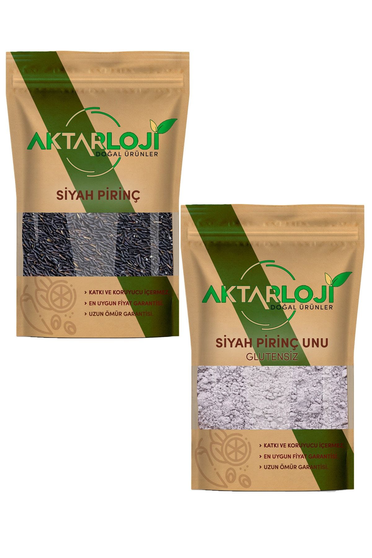 aktarloji 250 Gr Siyah Pirinç + 250 Gr Siyah Tam Pirinç Unu