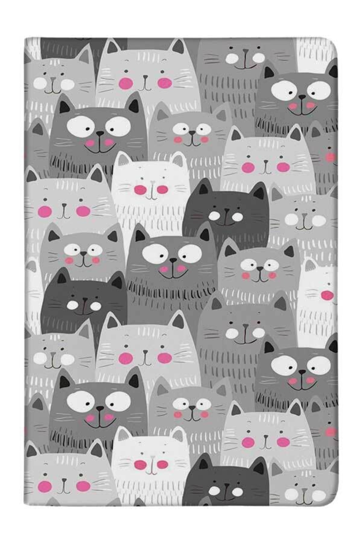 Genel Markalar Karikatür Kedi Desenli Deri Pet Evcil Hayvan Kedi Köpek Pasaport Sağlık Karnesi Kabı Kılıfı