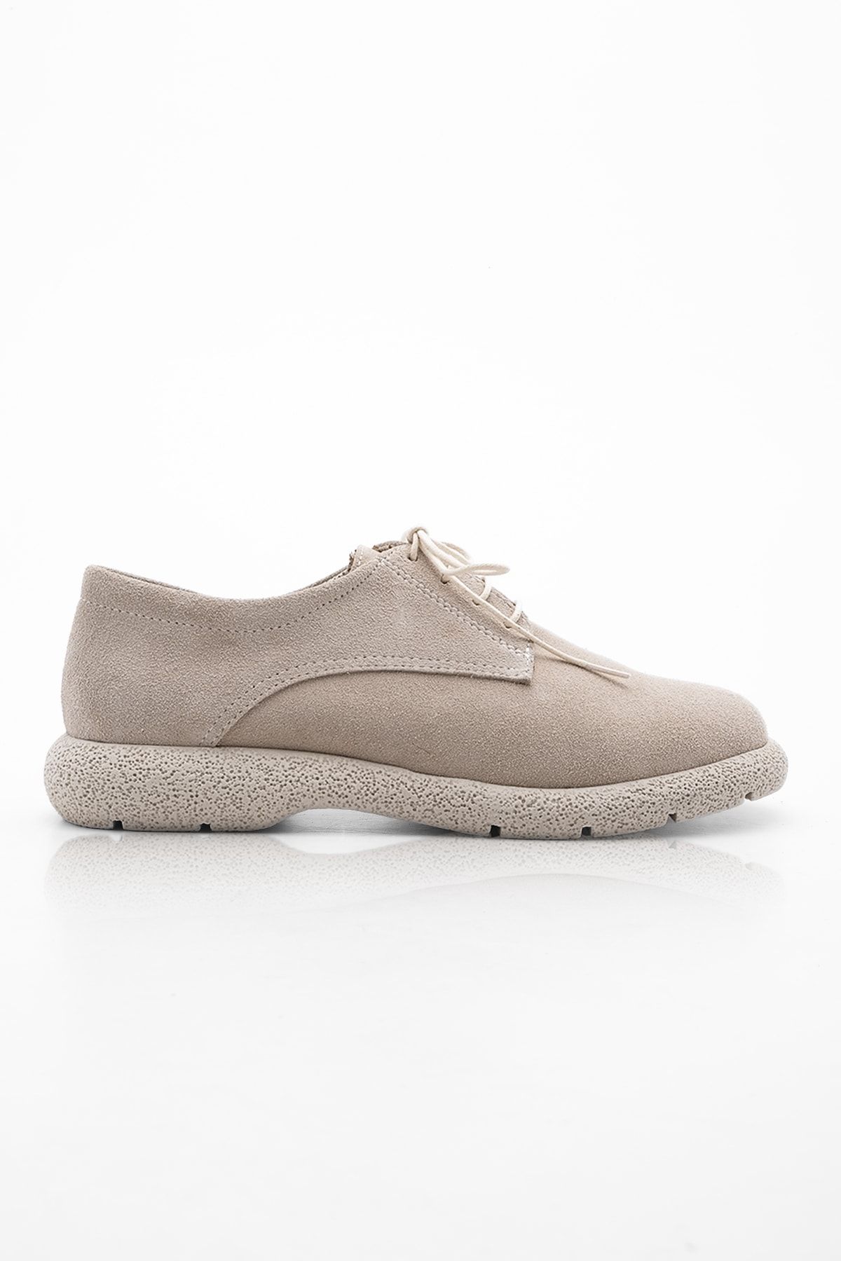 Marjin Schnürschuh Beige Flacher Absatz QV7153
