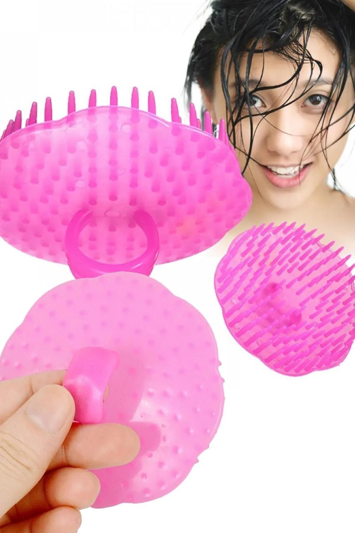 3B Trend Scalp Massager Kafa Derisi Masaj Fırçası Ve Mini Saç Yıkama Aparatı