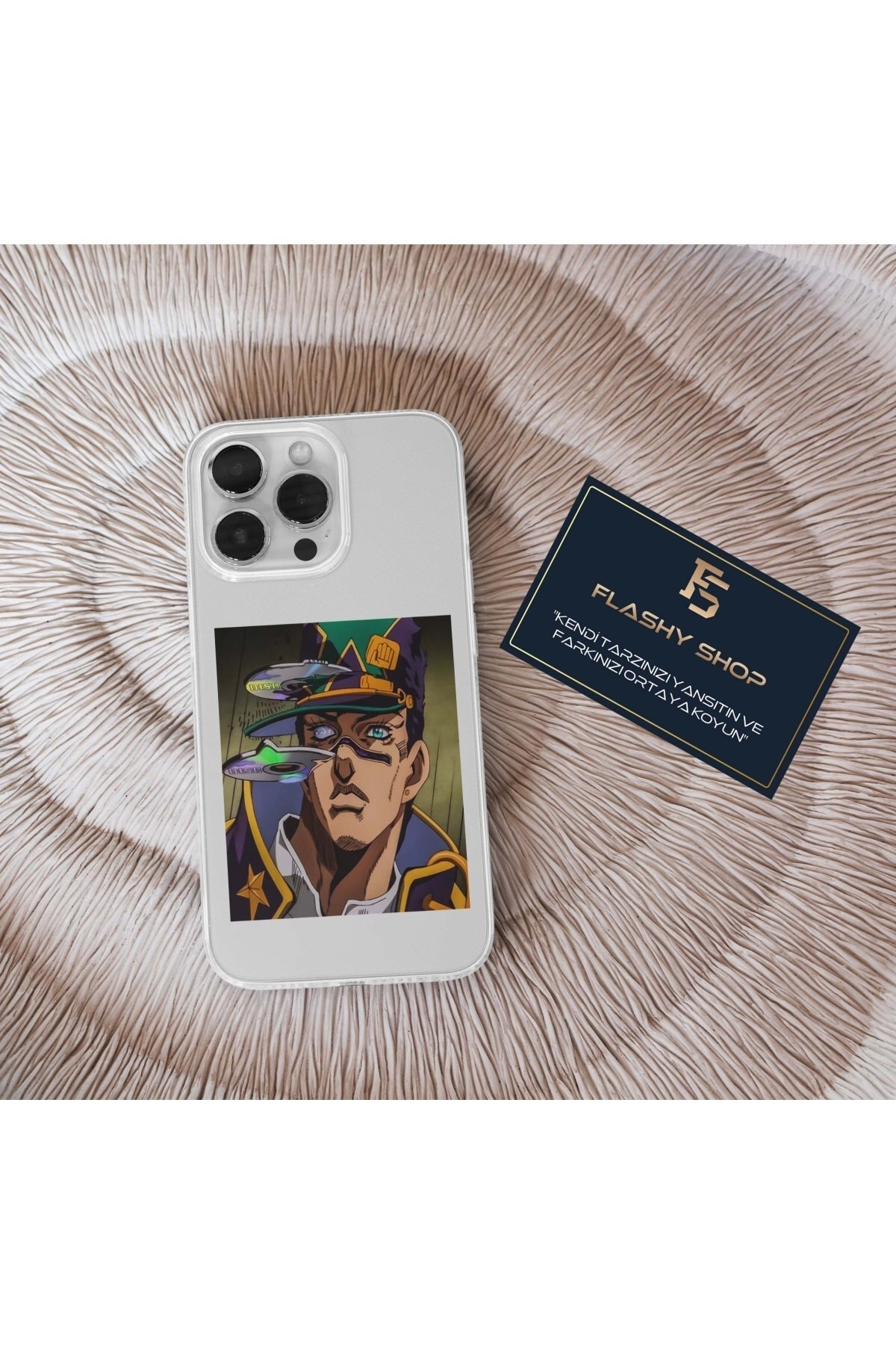 Transparent Case with Xiaomi Mi 11 Lite Compatible Jojo's Bizarre Jotaro Kujo Design