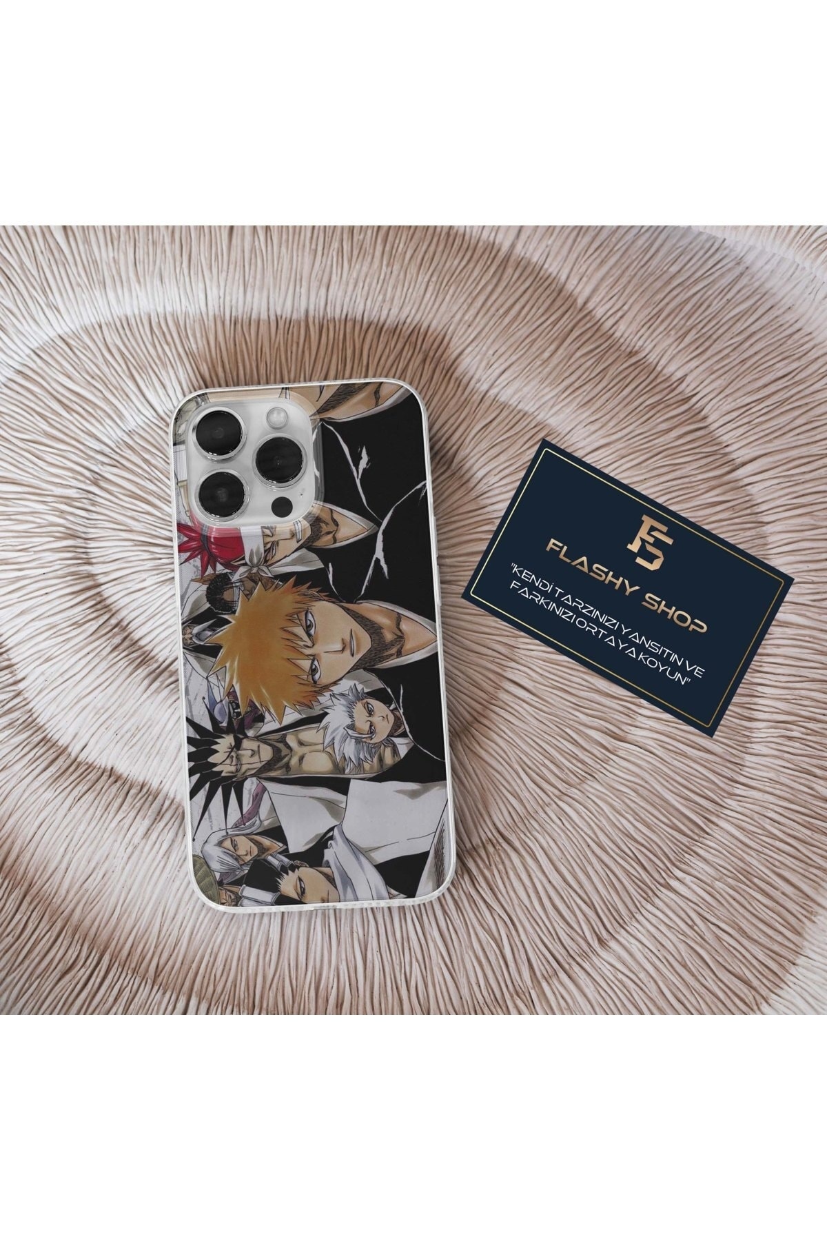 Transparent Case with Xiaomi Mi 11 Lite Compatible Bleach Anime Design