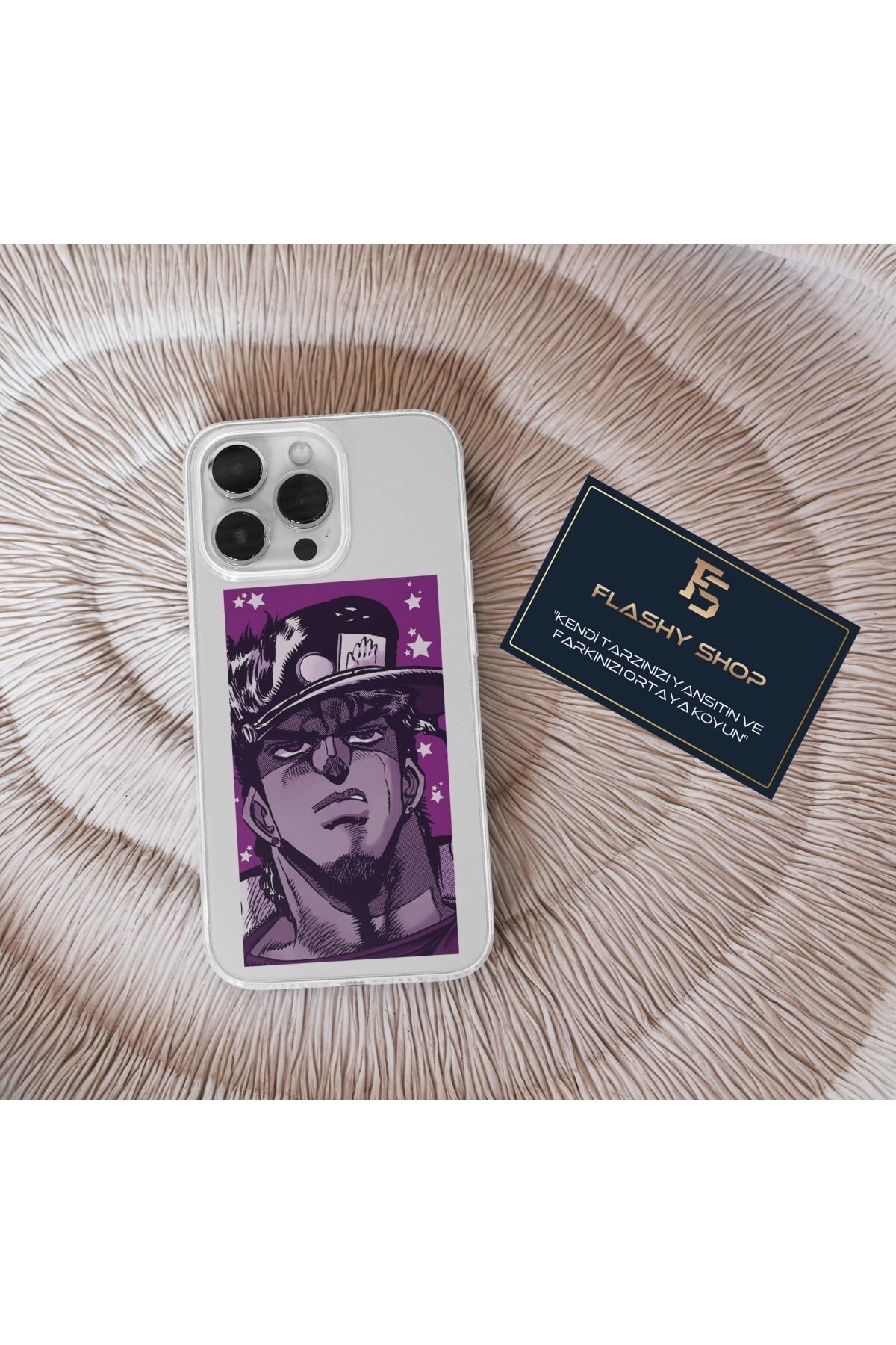 Transparent Case with Xiaomi Mi 11 Lite Compatible Jojo's Bizarre Jotaro Kujo Design