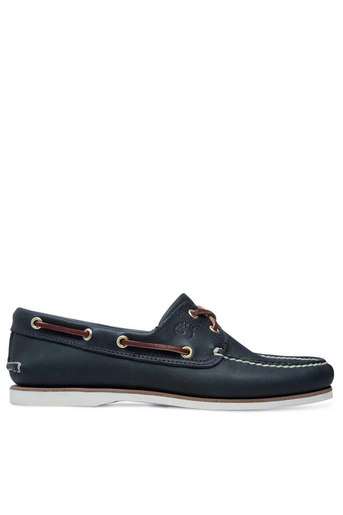 Timberland Men's 2 Eye Boat Shoe Erkek Mavi Spor Ayakkabı Tb0740364841