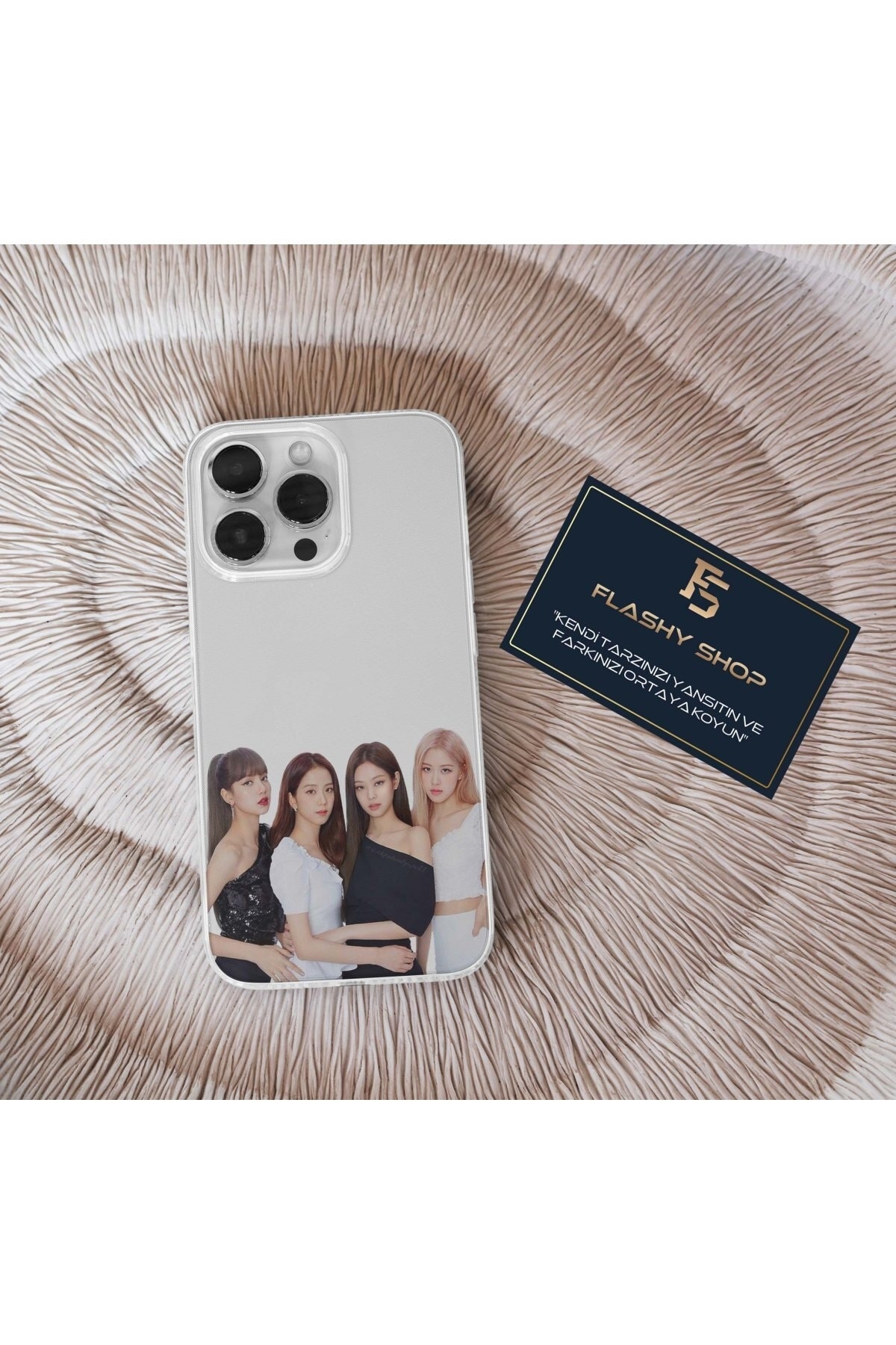 Transparent Case with Blackpink Design Compatible with OPPO A5 2020 and A9 2020