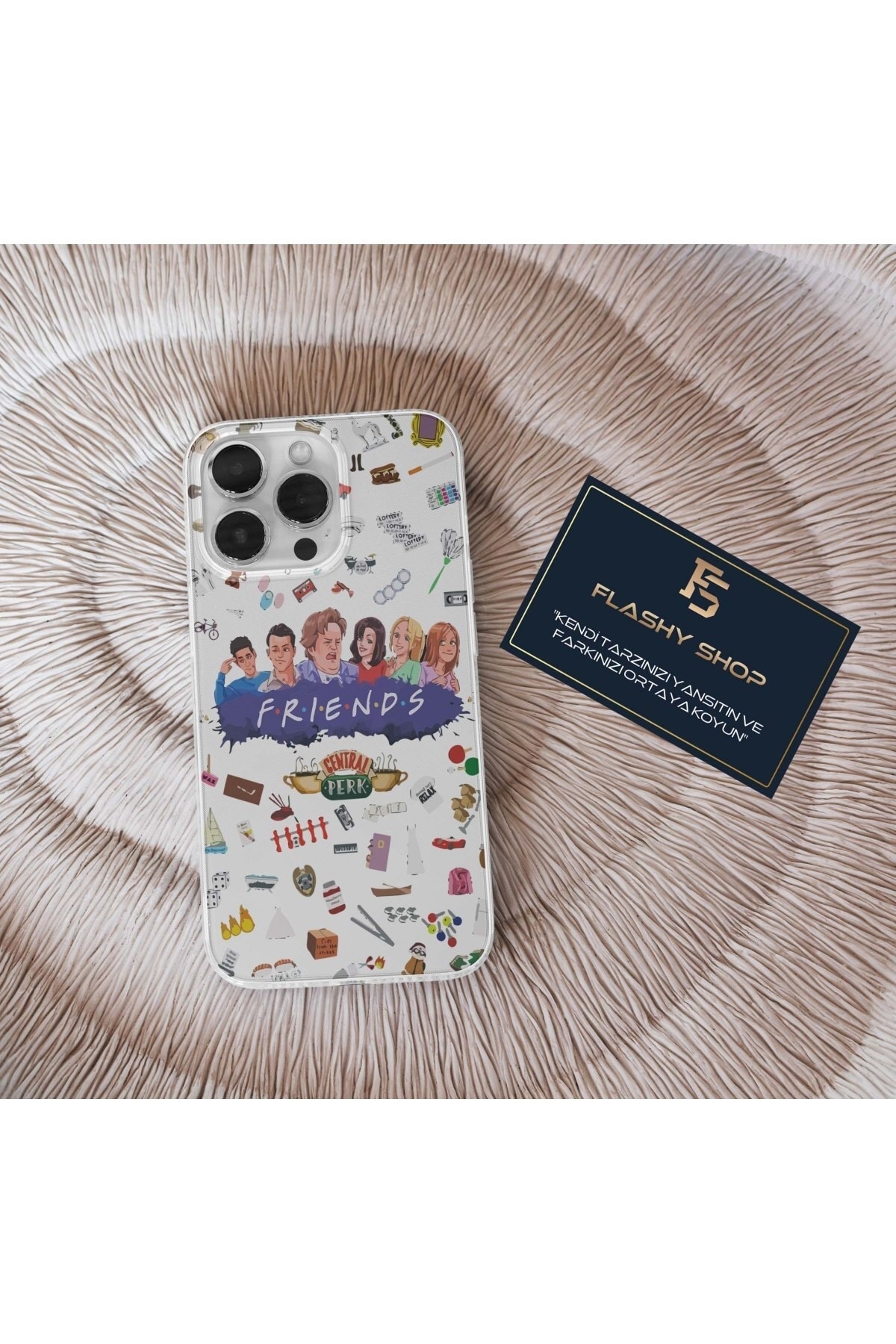 Transparent Case with Oppo Reno 5 Lite Compatible Friends Series Design