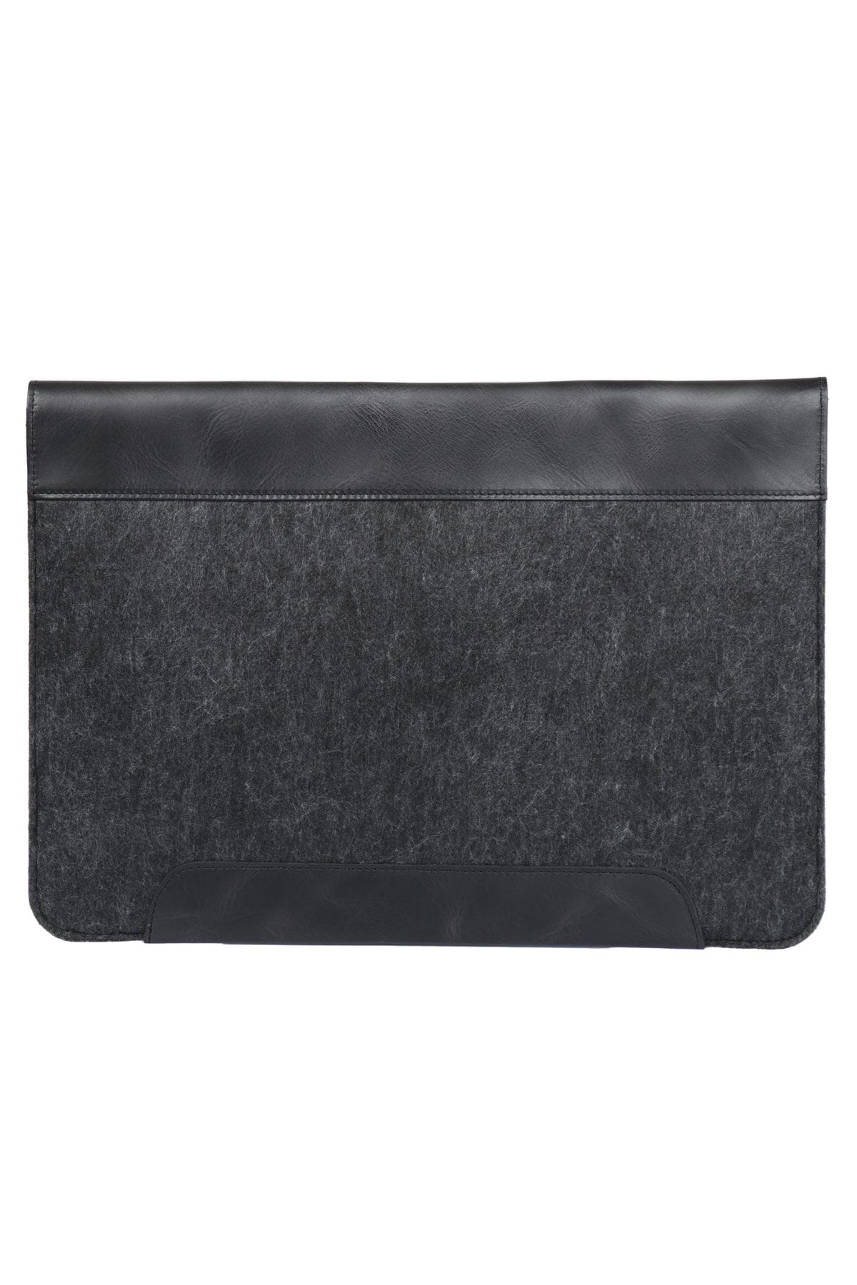 کیف نوت بوک مشکی سیاه چرم واقعی و نمد 15 اینچ MacBook Pro Case MegaGear