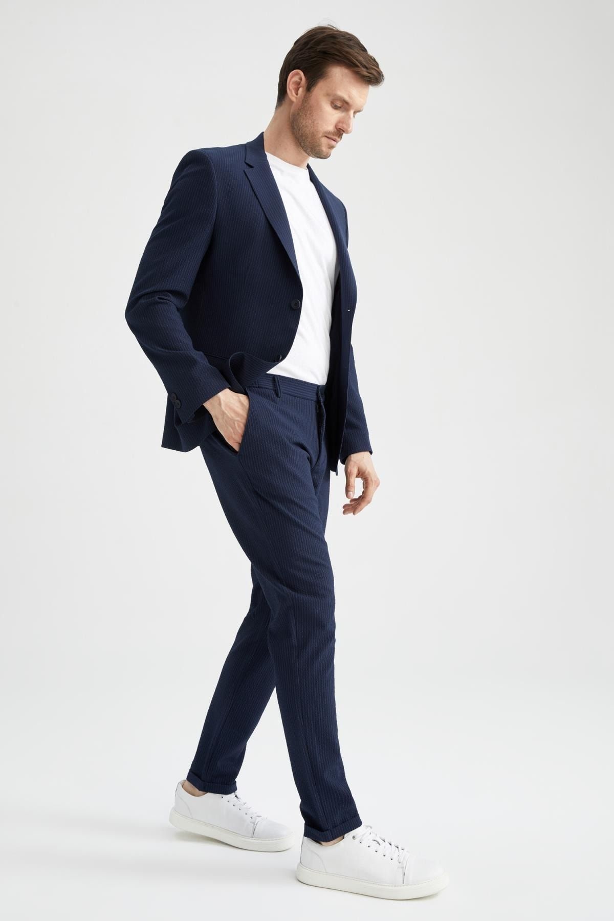 DeFacto Çizgili Jogger Chino Pantolon AN6711