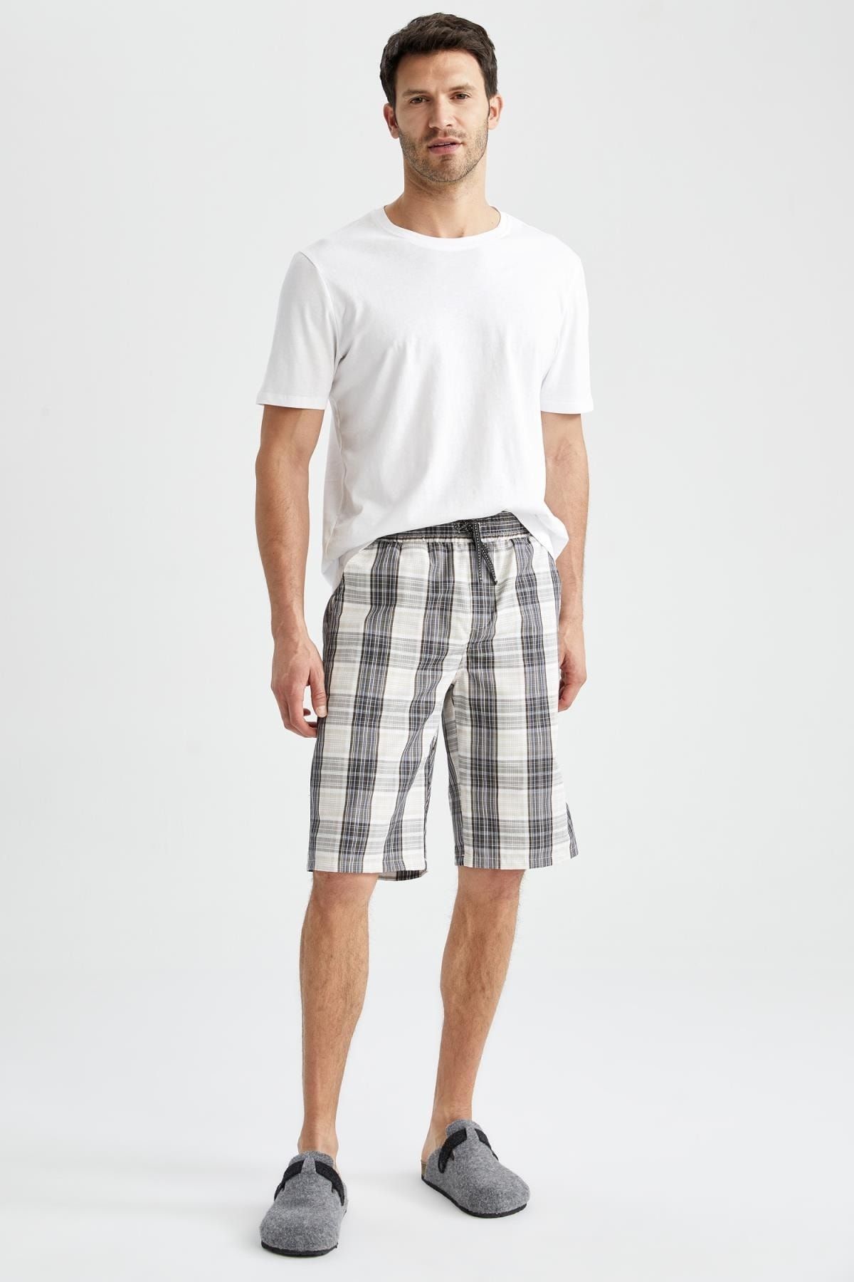 DeFacto Pyjamahose Khaki Relaxed