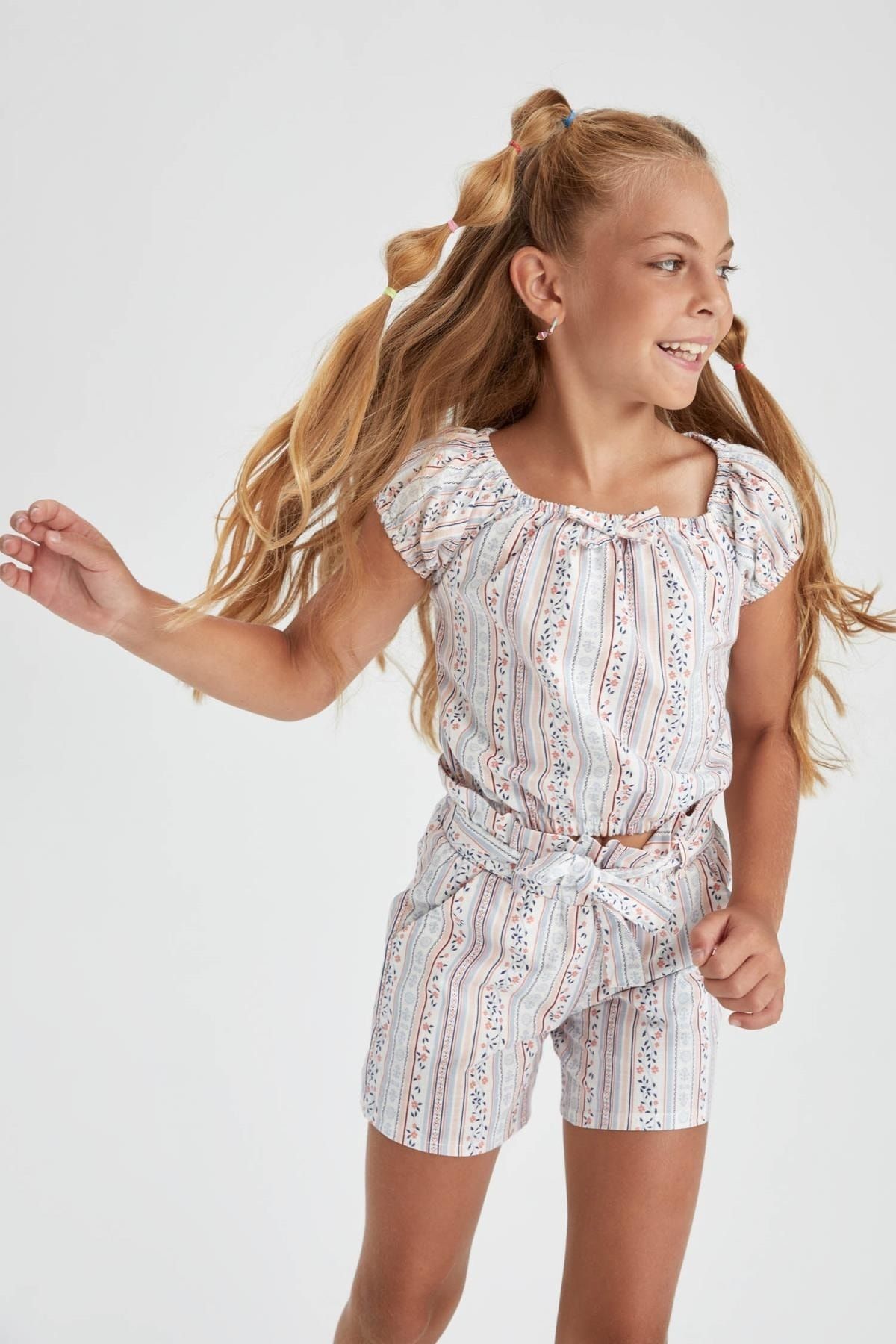 DeFacto Bluse Blau Regular Fit