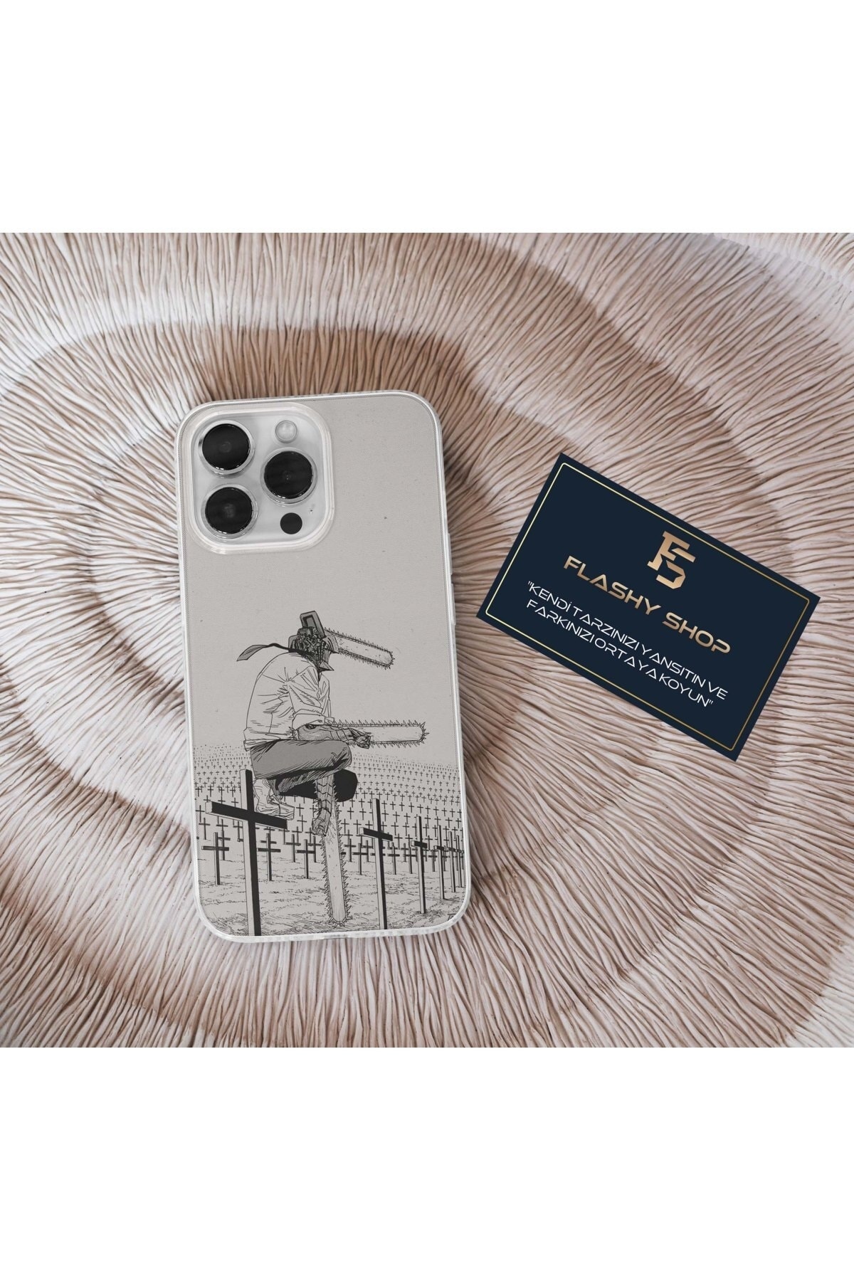 Transparent Case with Xiaomi Mi 11 Lite Compatible Chainsaw Man Design