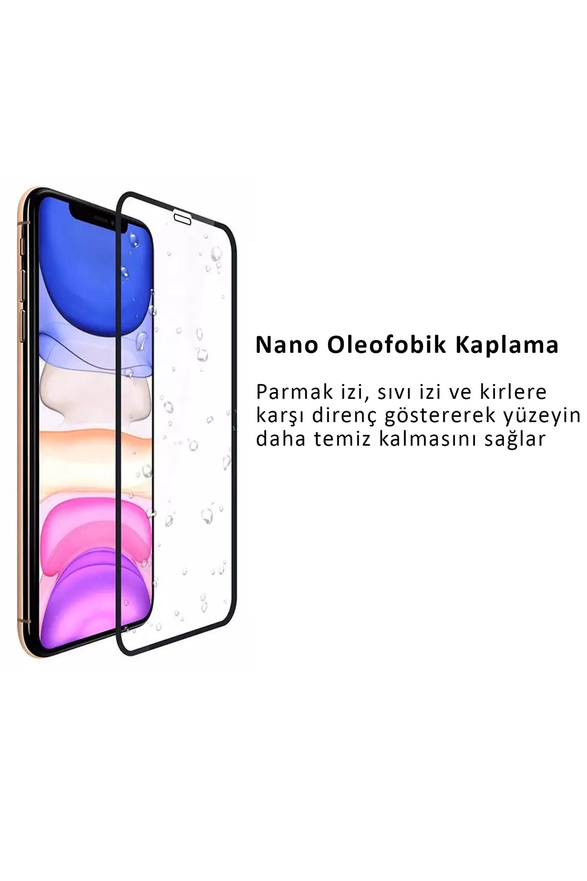 Iphone 11 Kırılmaz  Uyumlu  Cam 5d Premium Safir Curve Tam Kaplayan Kavisli Ekran Koruyucu 5