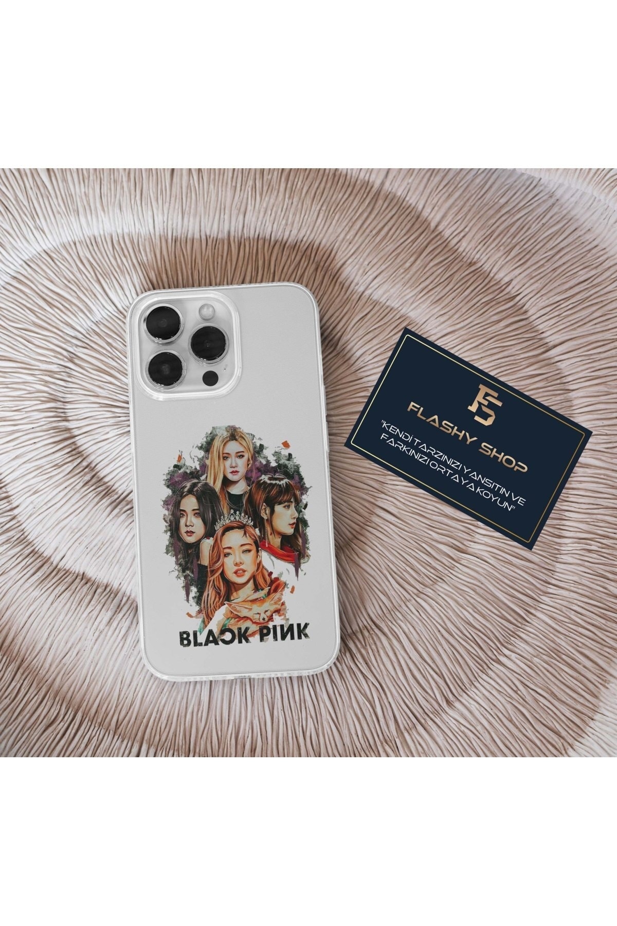 Transparent Case with Blackpink Design Compatible with OPPO A5 2020 and A9 2020