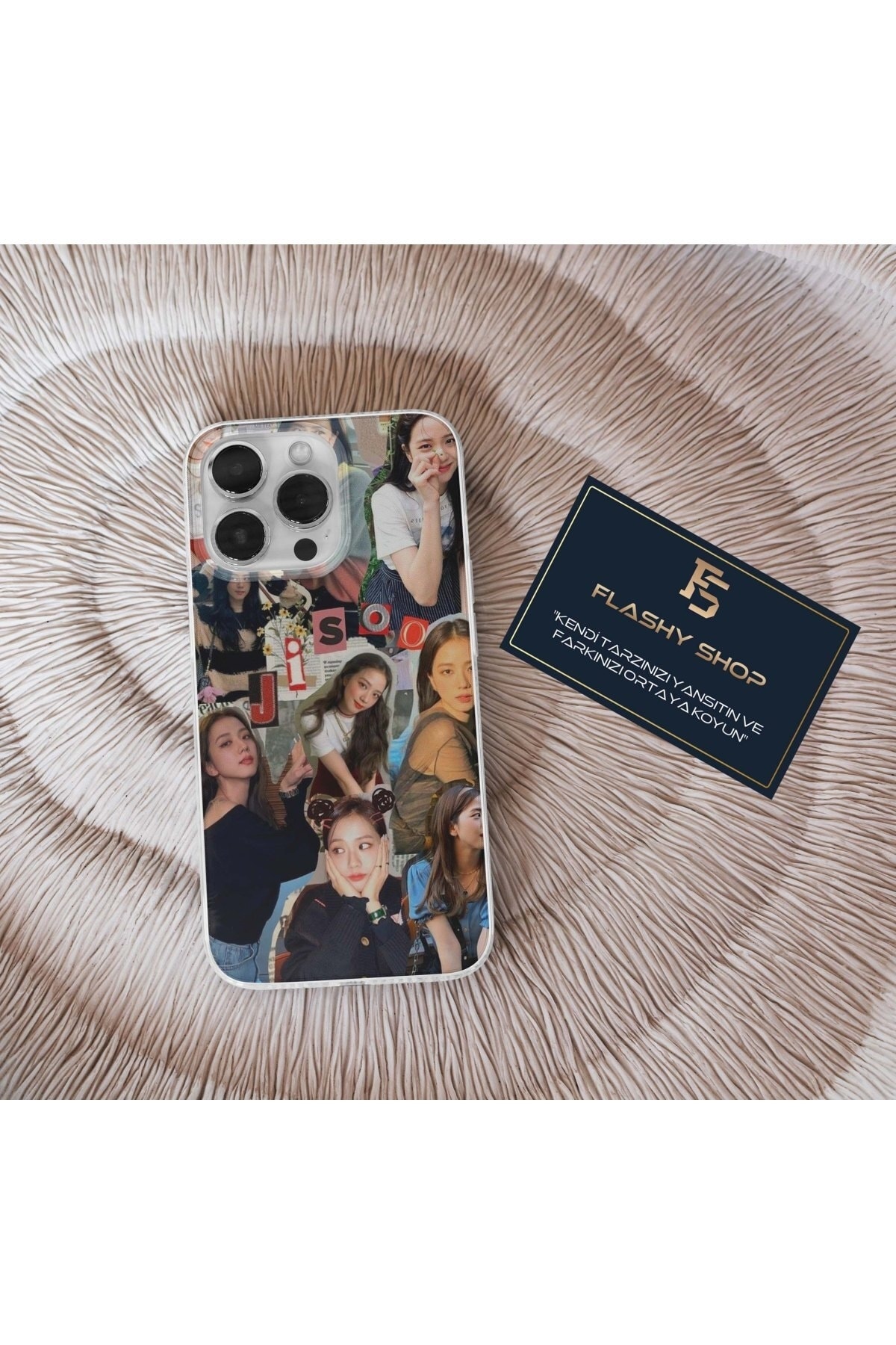 Blackpink Kim Ji-soo Design Transparent Case Compatible with OPPO A5 2020 & A9 2020