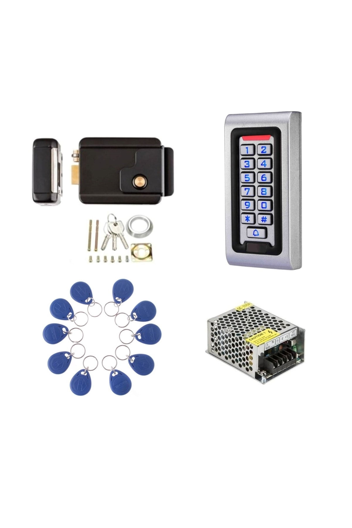 Electrimax P110 Proximity Rfid Şifreli Apartman Kapı Kilidi Sistemi