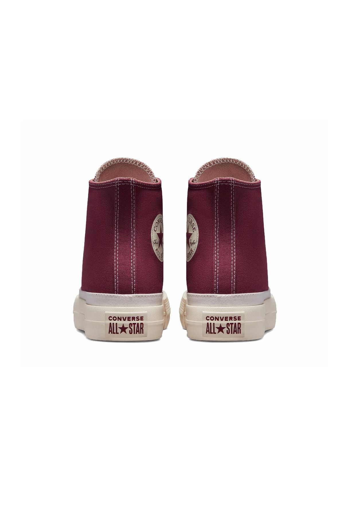 Burgundy sales baby converse