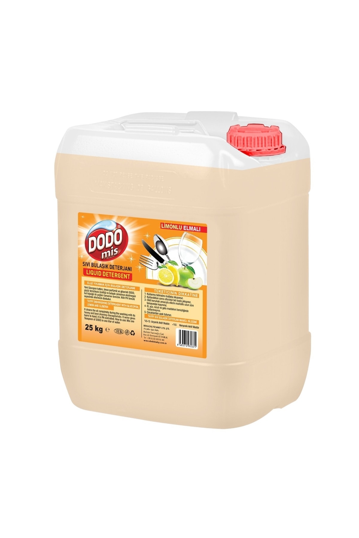 Dodo Mis Sıvı Bulaşık Deterjanı Limon 25 Kg