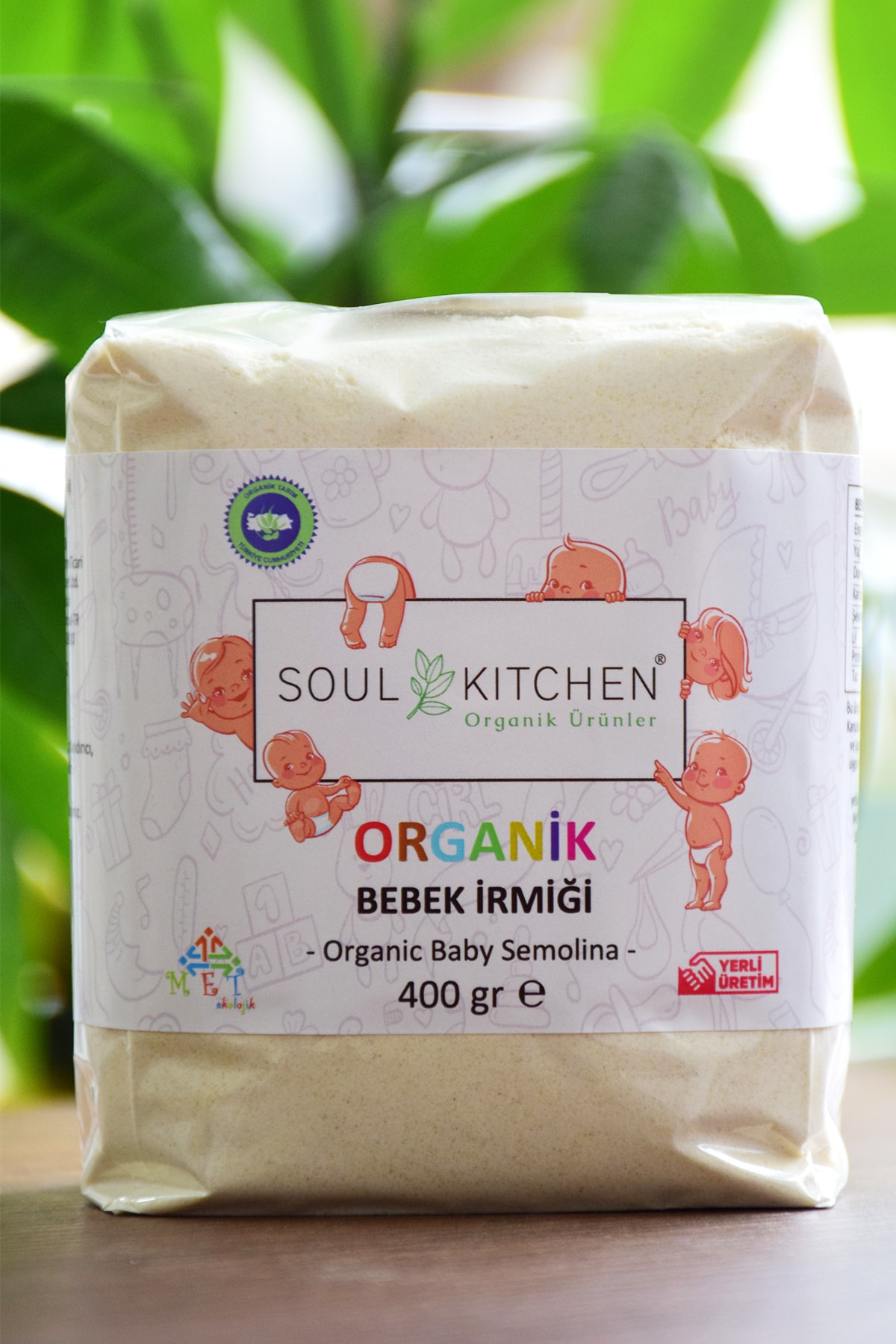 Soul Kitchen Organik Ürünler 6ay Organik Bebek Irmiği 400gr-sertifikalı Organik