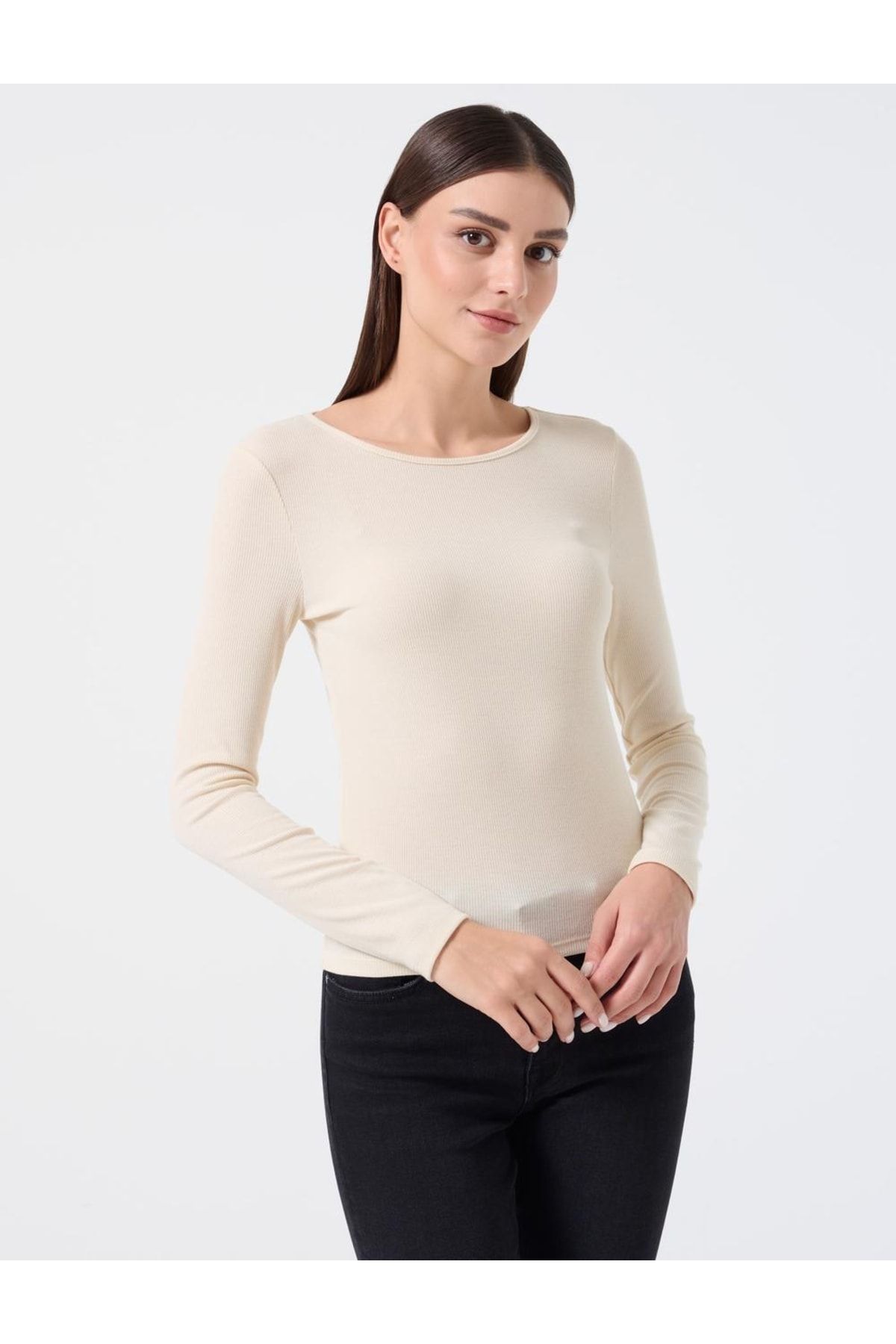 Jimmy Key Bluse Beige Regular Fit