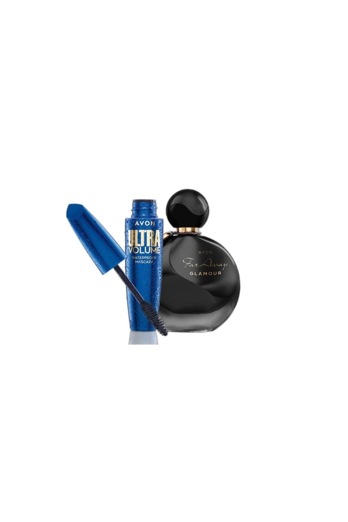 AVON Far Away Glamour Edp 50ml + Ultra Volume Waterproof Mascara Blackest Black