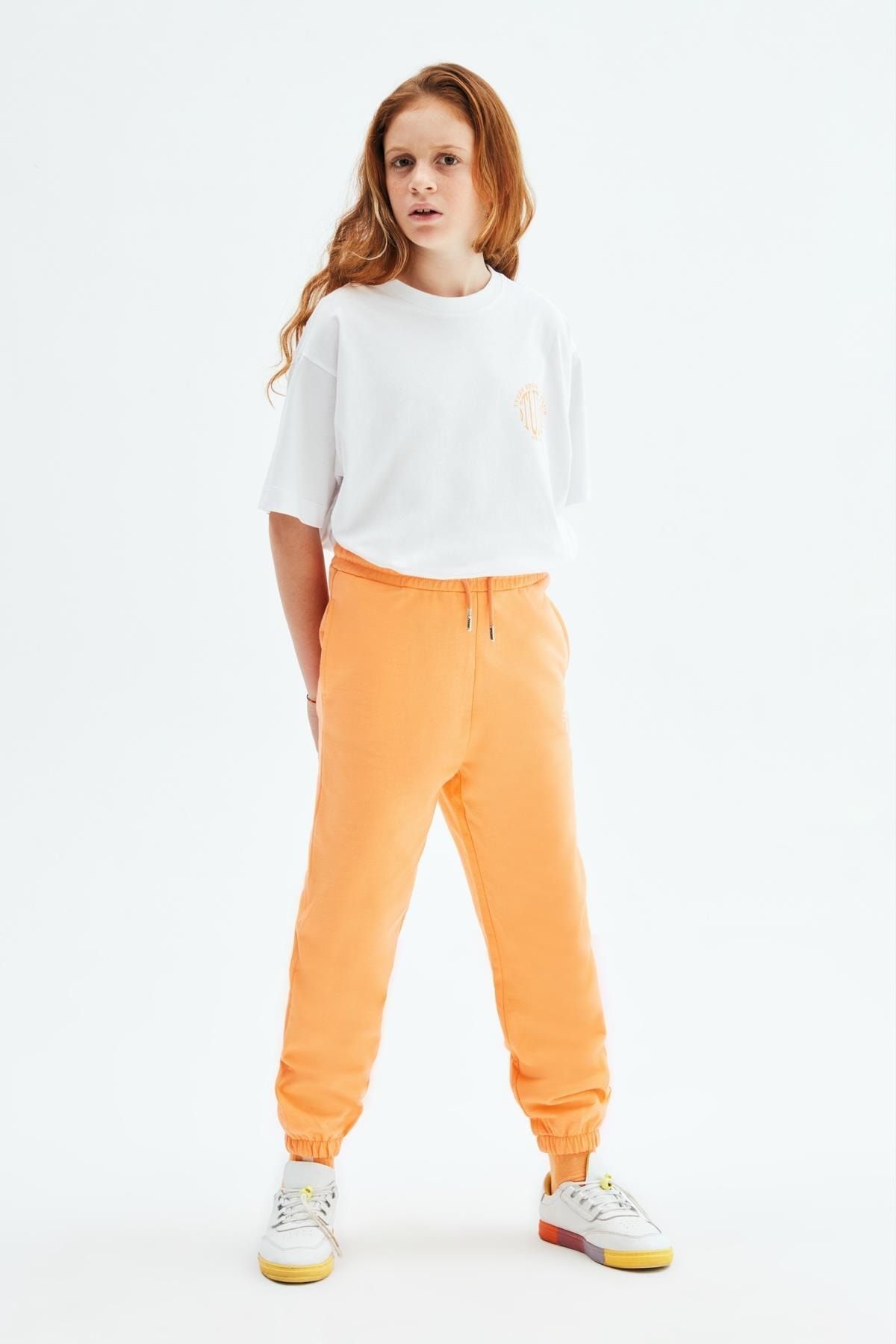 Girls outlet orange sweatpants