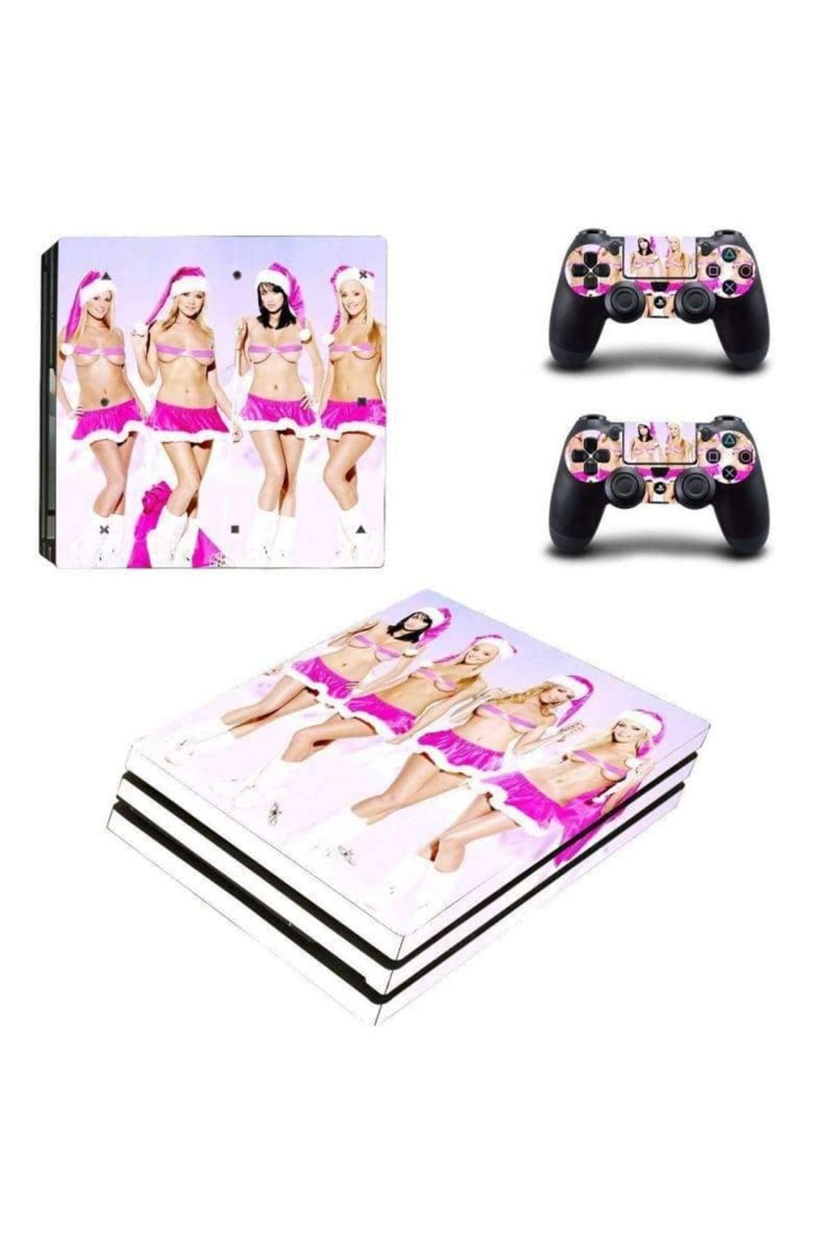 Kt Grup Sexy Girls Playstation 4 Pro Full Sticker Covering