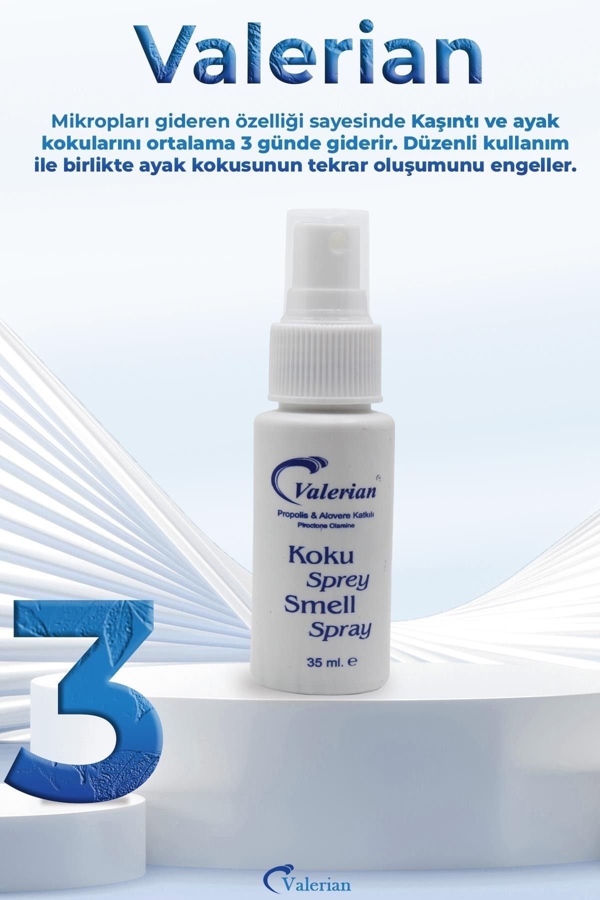 Valerian El Ayak Tırnak Mantar Spreyi Ve Ayakkabı Koku, Ayak Kokusu Giderici Ardıç Katranı Sabun FN10806
