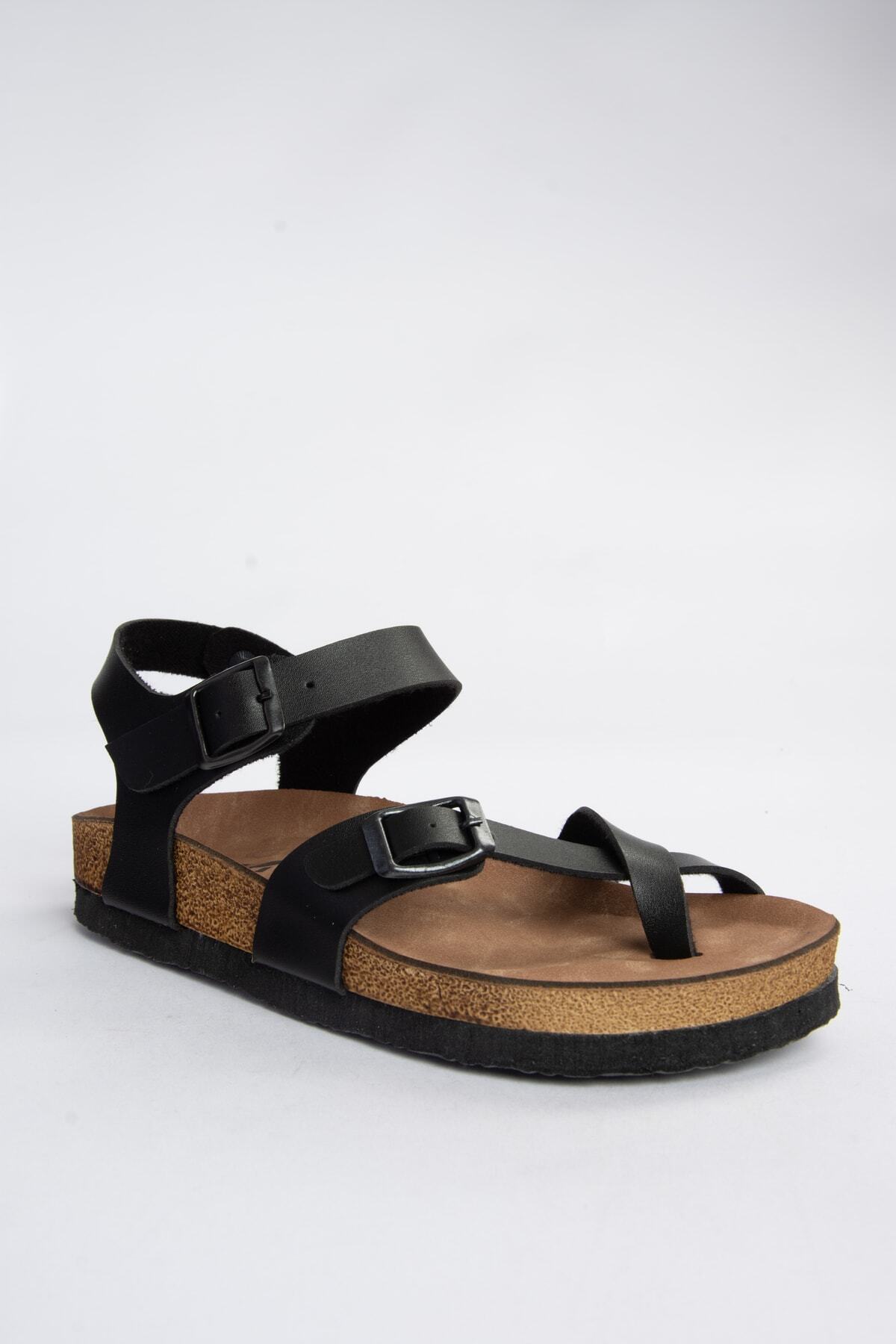 صندل زنانه مشکی Fox Shoes | H777786009 اورجینال - تصویر 2