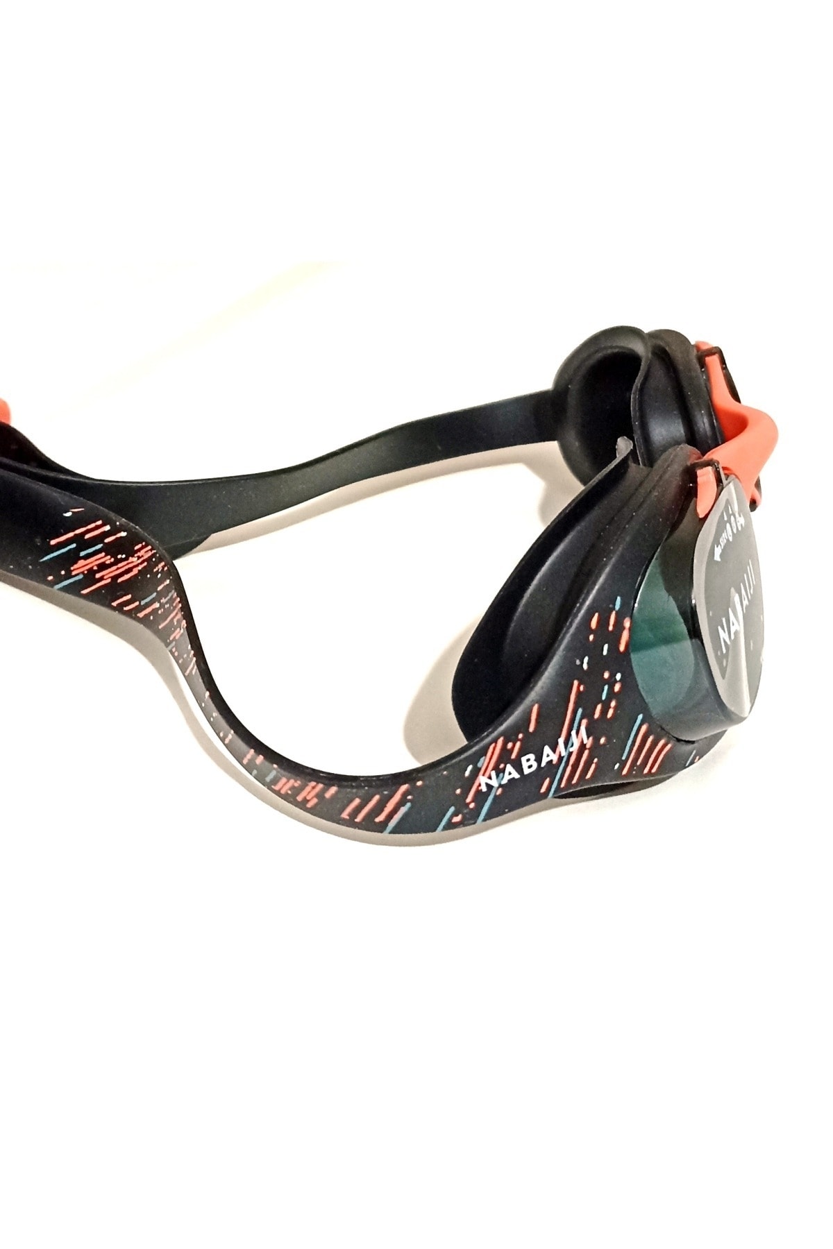 Decathlon عینک شنا نبیجی - سایز L مشکی / نارنجی 100 Xbase