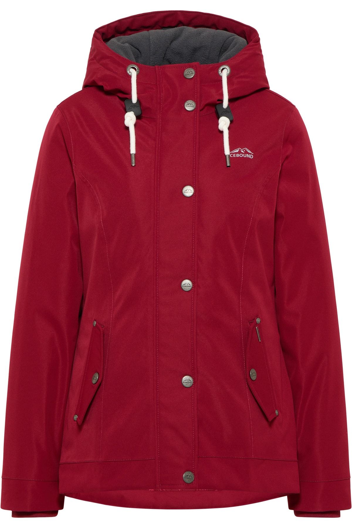 Icebound Winterjacke Rot Parka