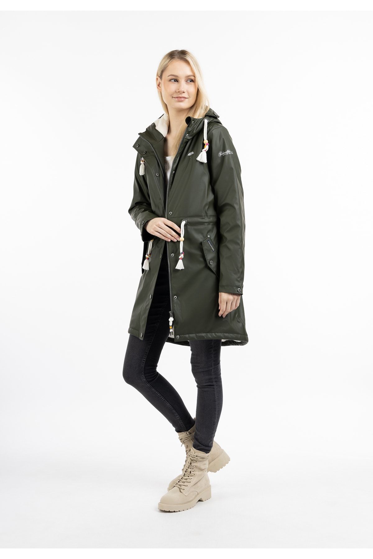 Schmuddelwedda Regenjacke Khaki Parka