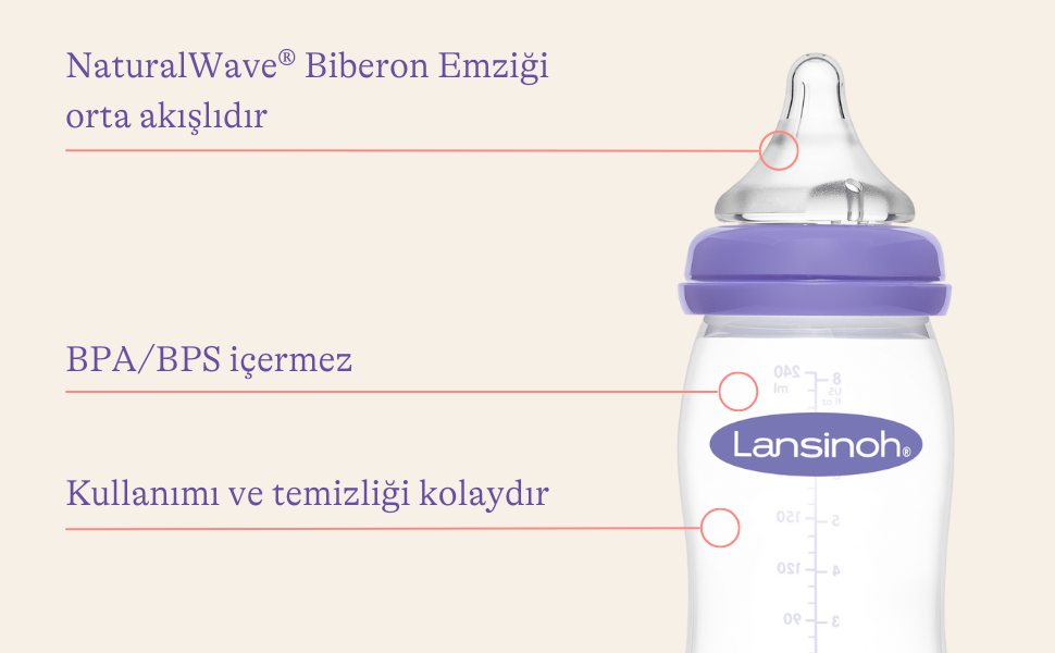 Lansinoh Natural Wave 240 ml Biberon Fiyatları, Özellikleri ve Yorumları