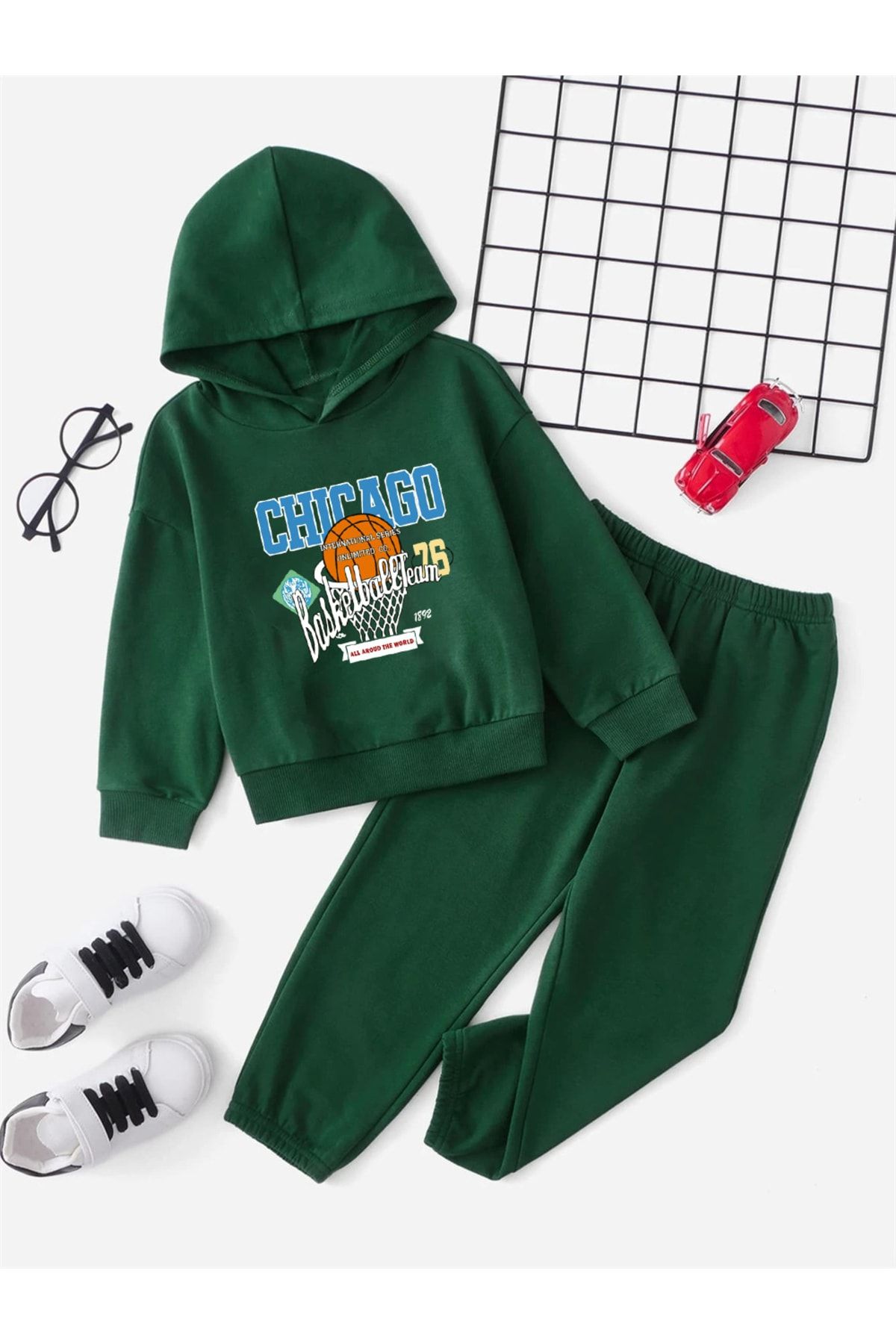 Green tracksuit toddler discount
