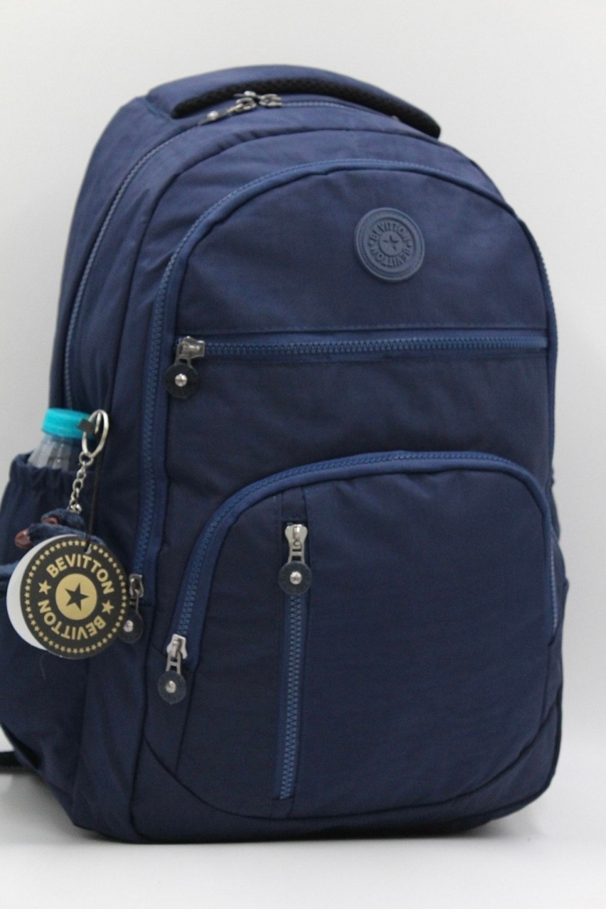Bevitton Kırinkıl Su Geçirmez Kumaş Lacivert Büyük Boy Unisex Okul Sırt Ve Seyahat Çantası / 1700