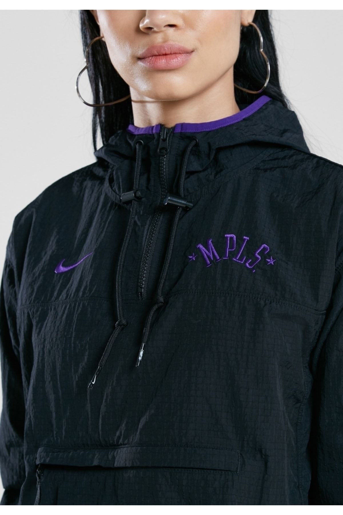 Black and purple nike hot sale jacket