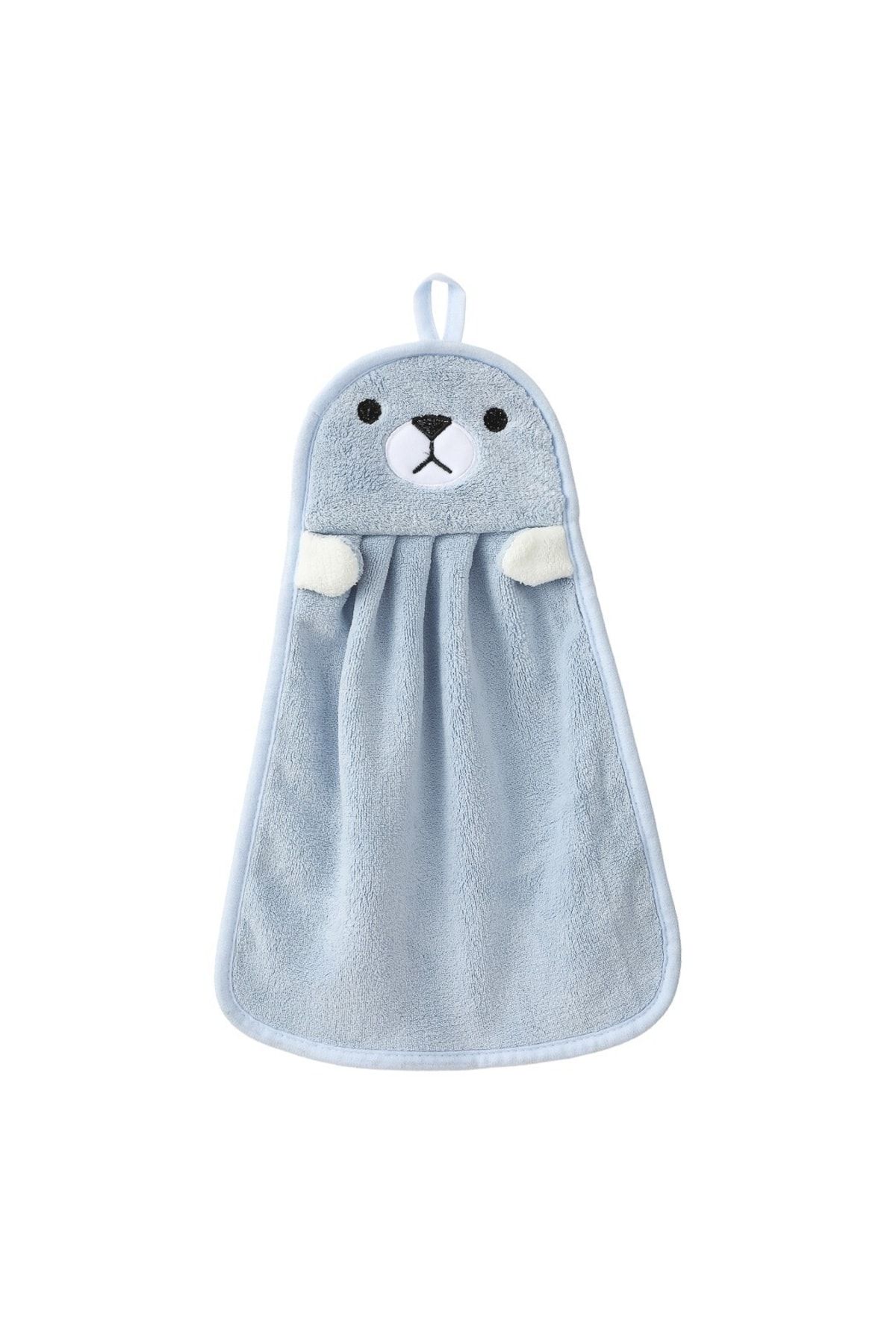 Miniso Sevimli Hayvanlar Serisi Mavi El Havlusu