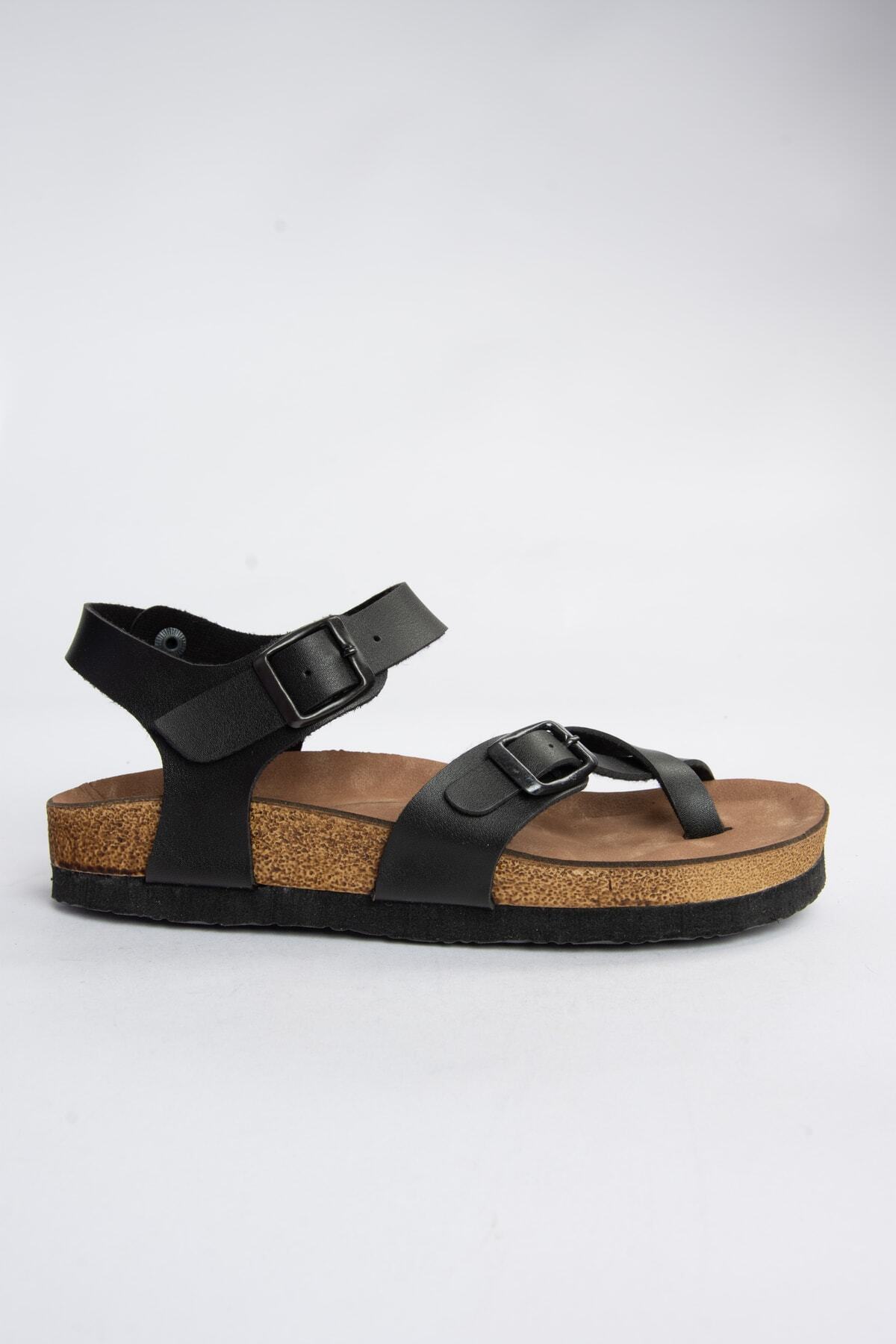 صندل زنانه مشکی Fox Shoes | H777786009 اورجینال - تصویر 3