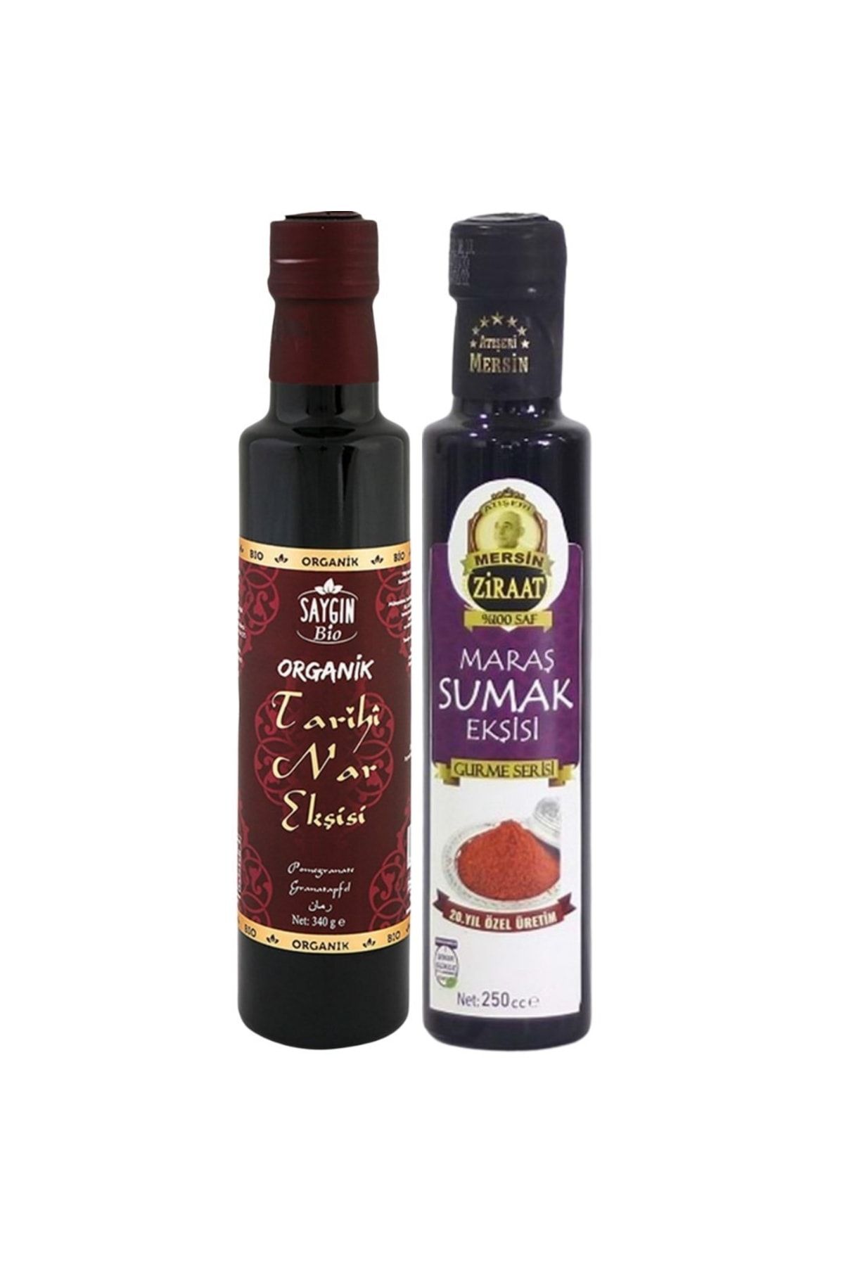 Saygın Organik Nar Ekşisi 340 Gr-maraş Sumak Ekşisi 250 Cc