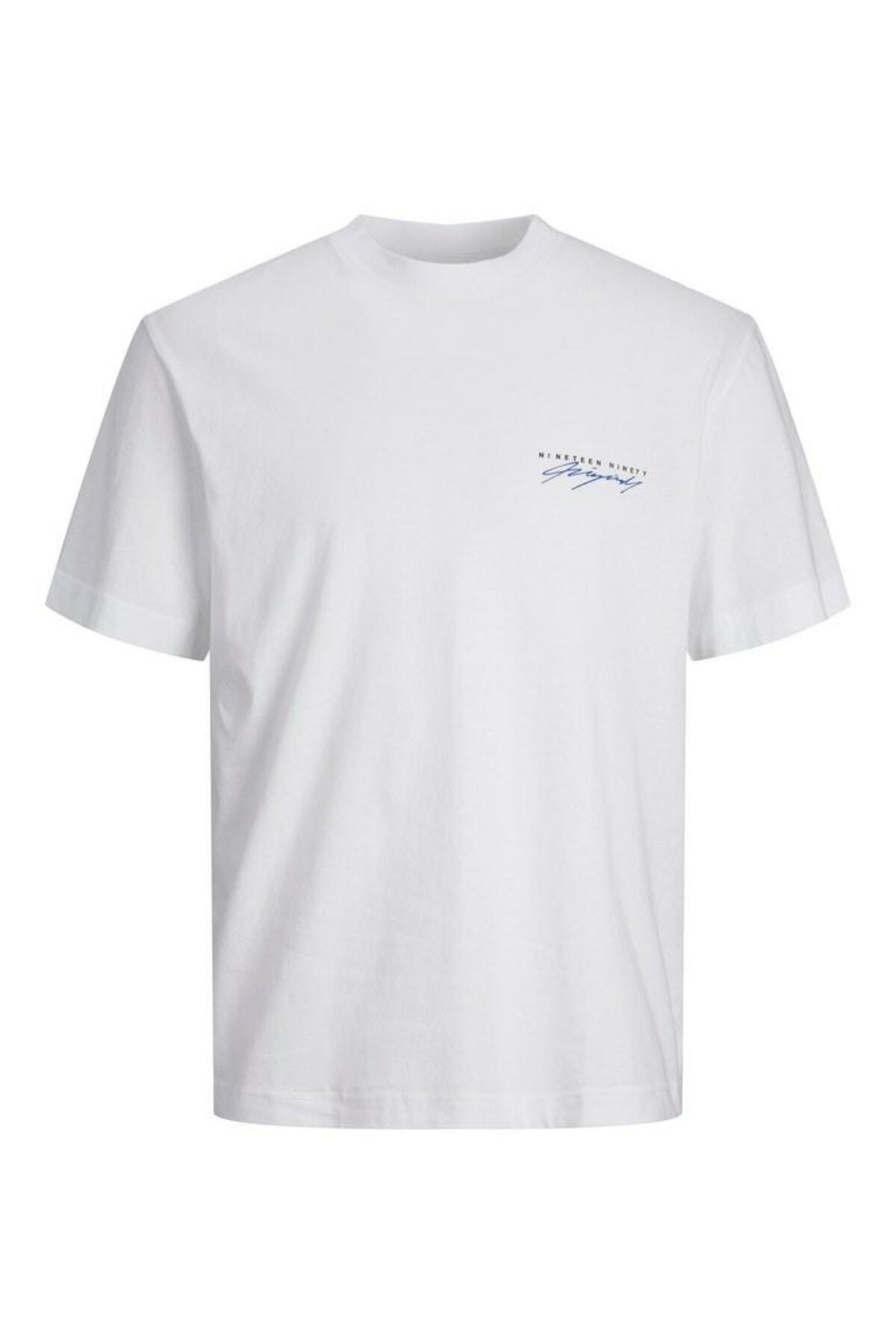 تیشرت مردانه سفید جک اند جونز | 12235481-Bright Whi اورجینال - تصویر 3