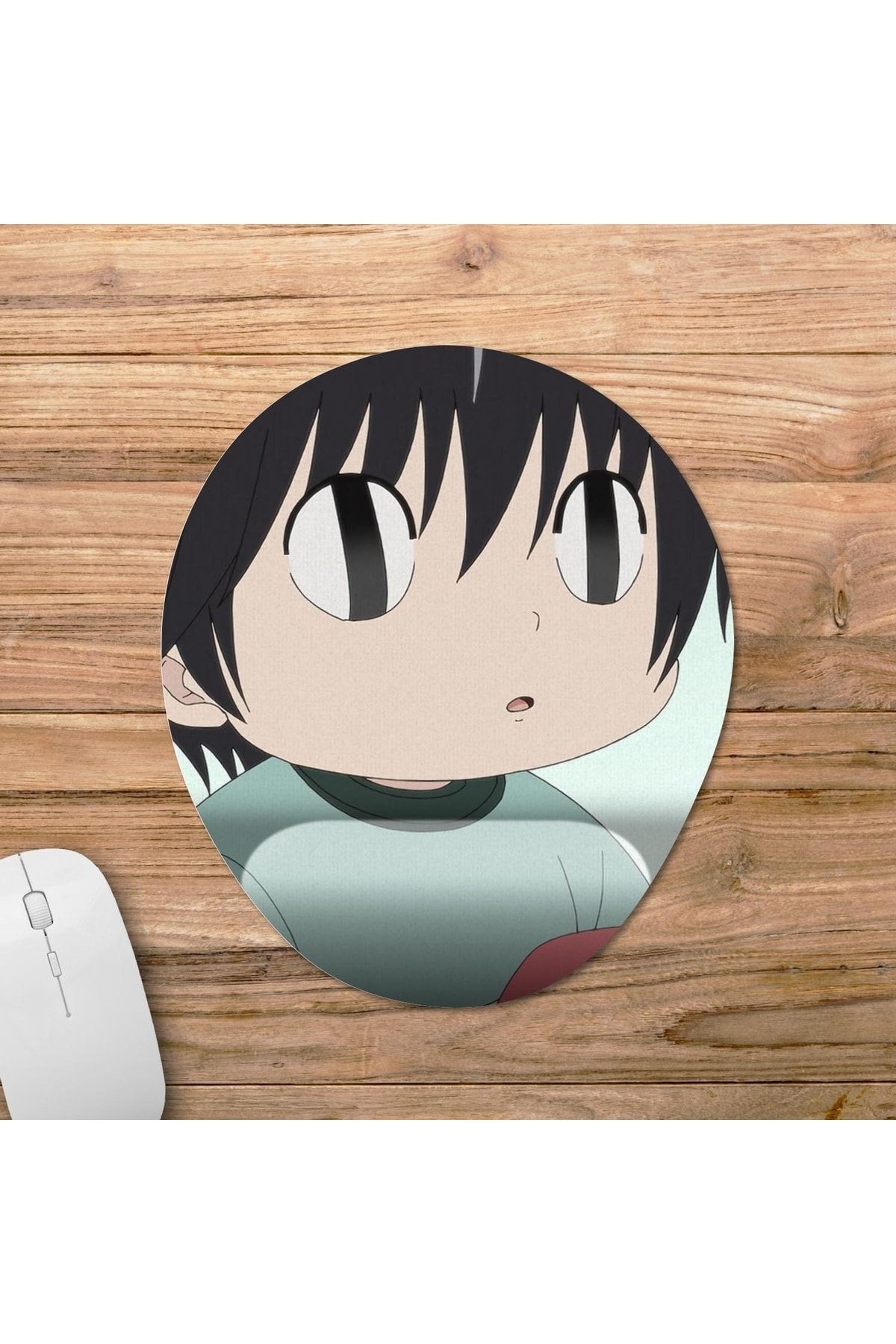 Pixxa-Kotaro Lives Alone Mousepad with Wrist Support Model - 2 Oval 1
