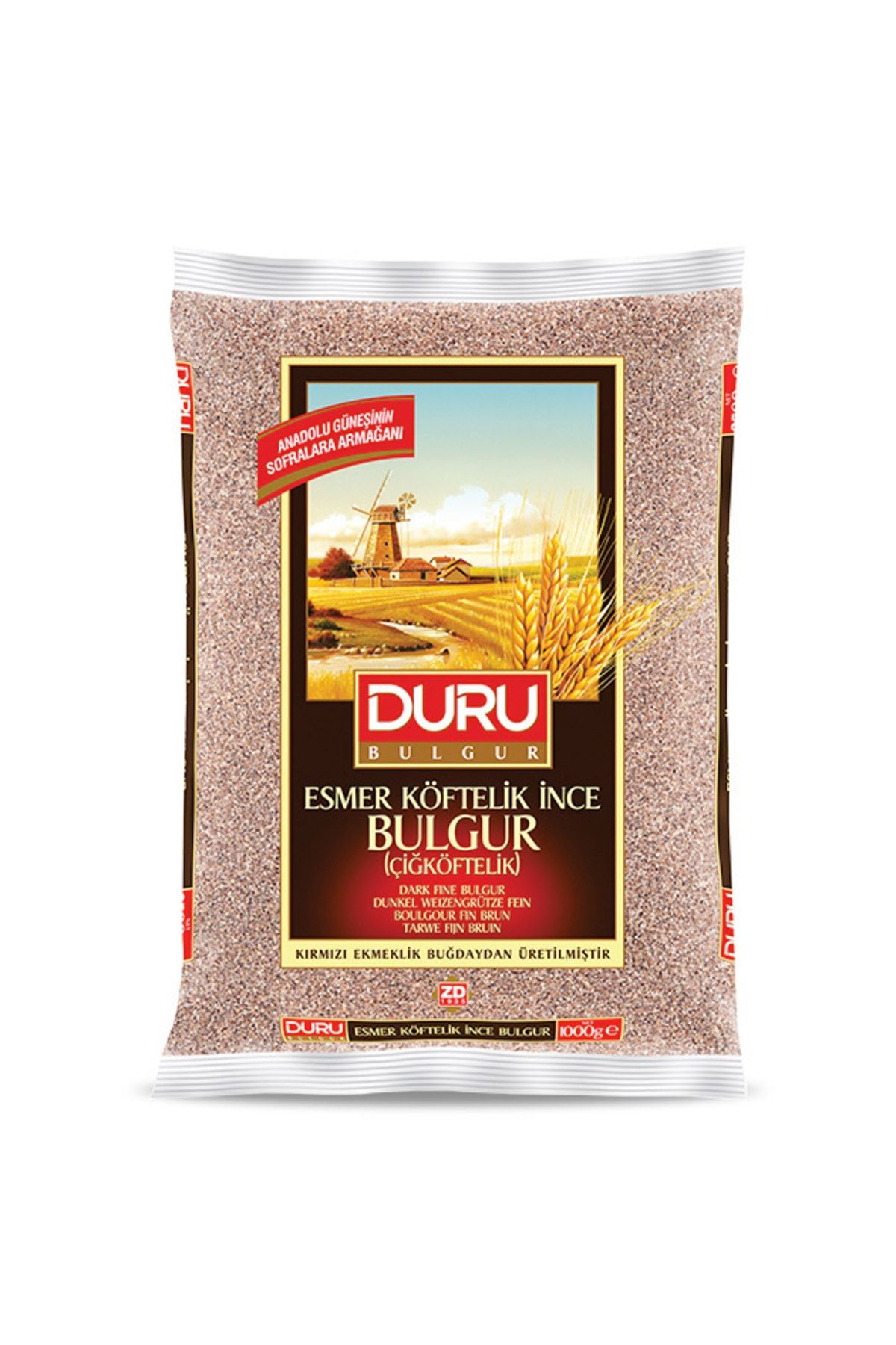 Duru Bulgur Esmer Çiğ Köftelik Bulgur 1000g